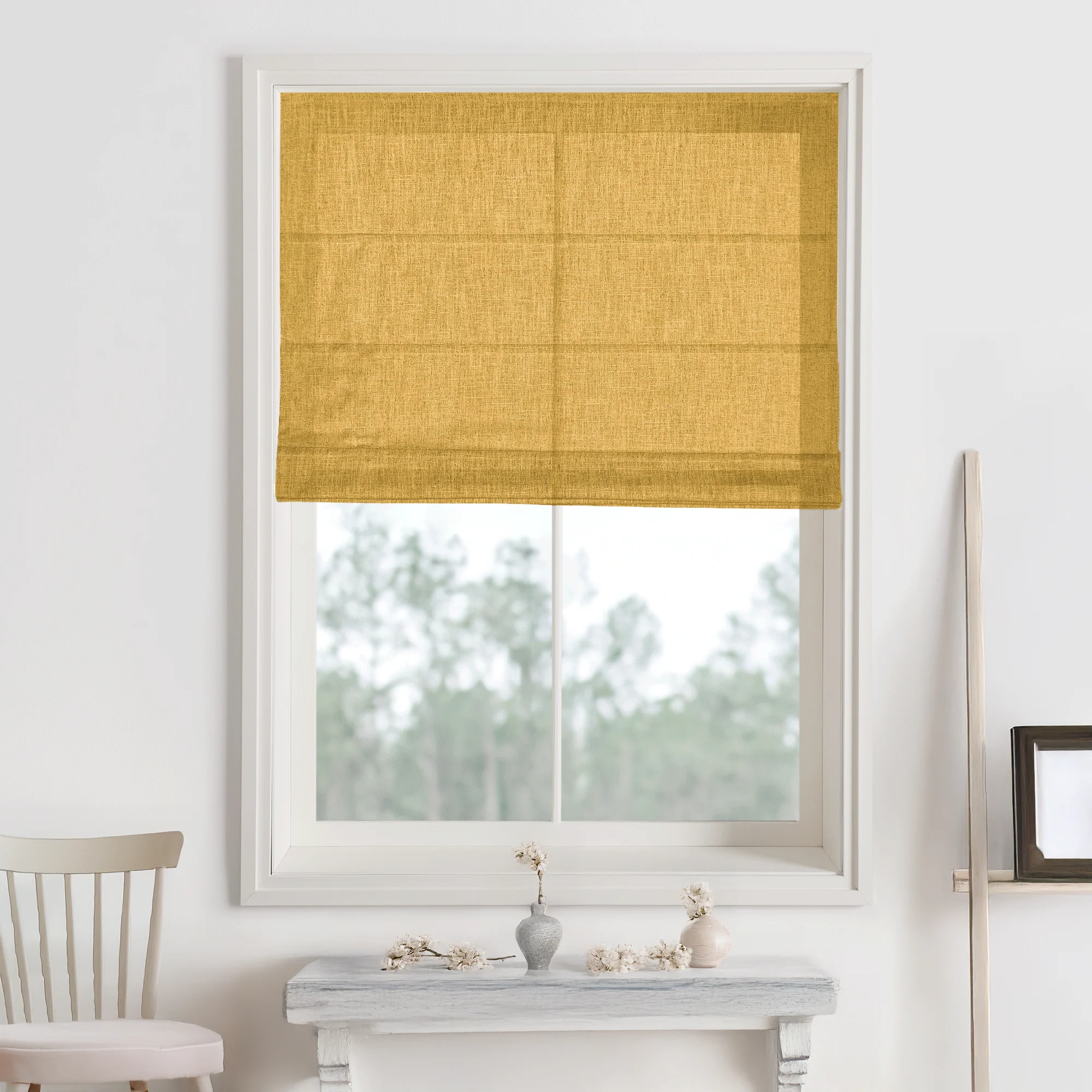 Kelly Linen Roman Shades & Blinds - Image 22