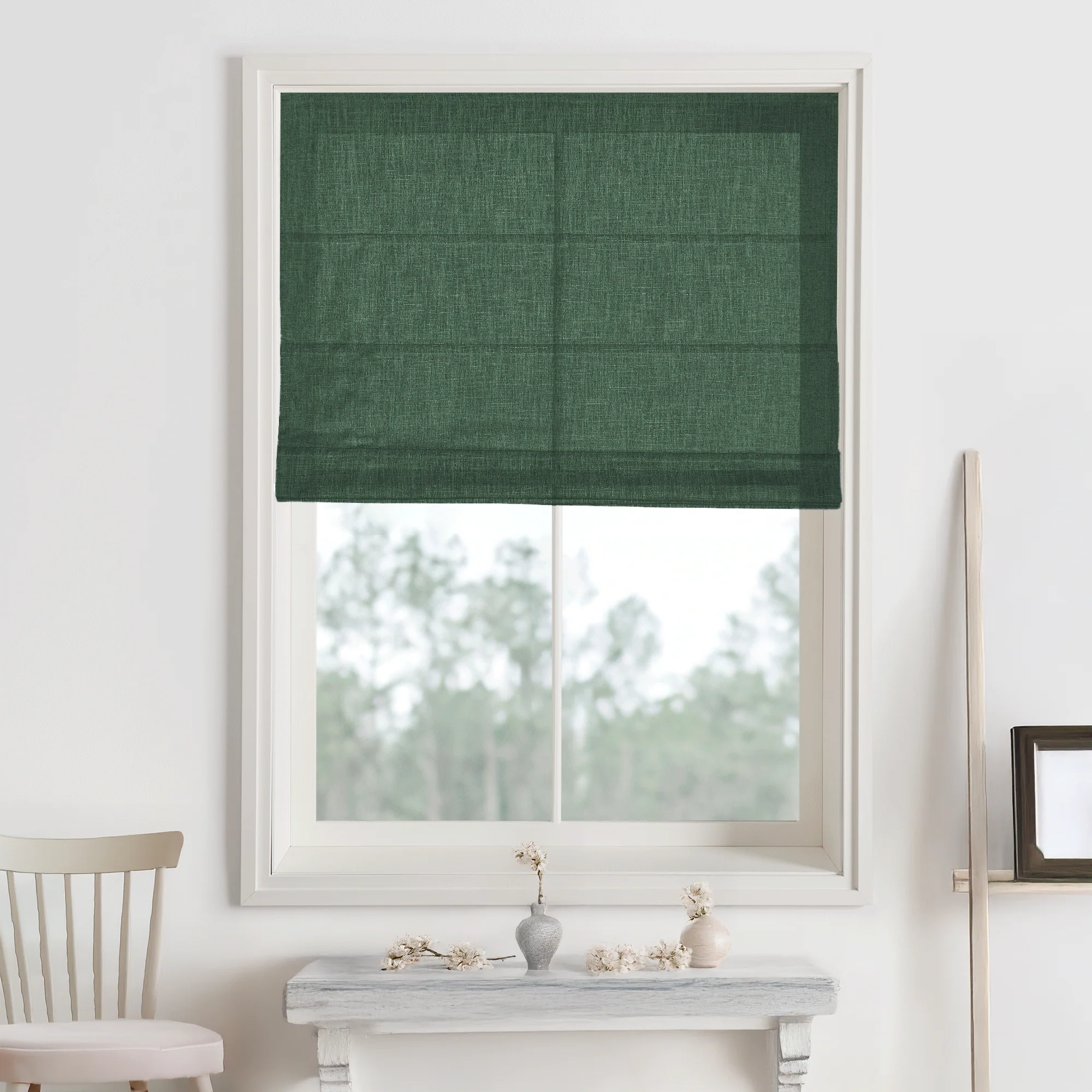 Kelly Linen Roman Shades & Blinds - Image 23