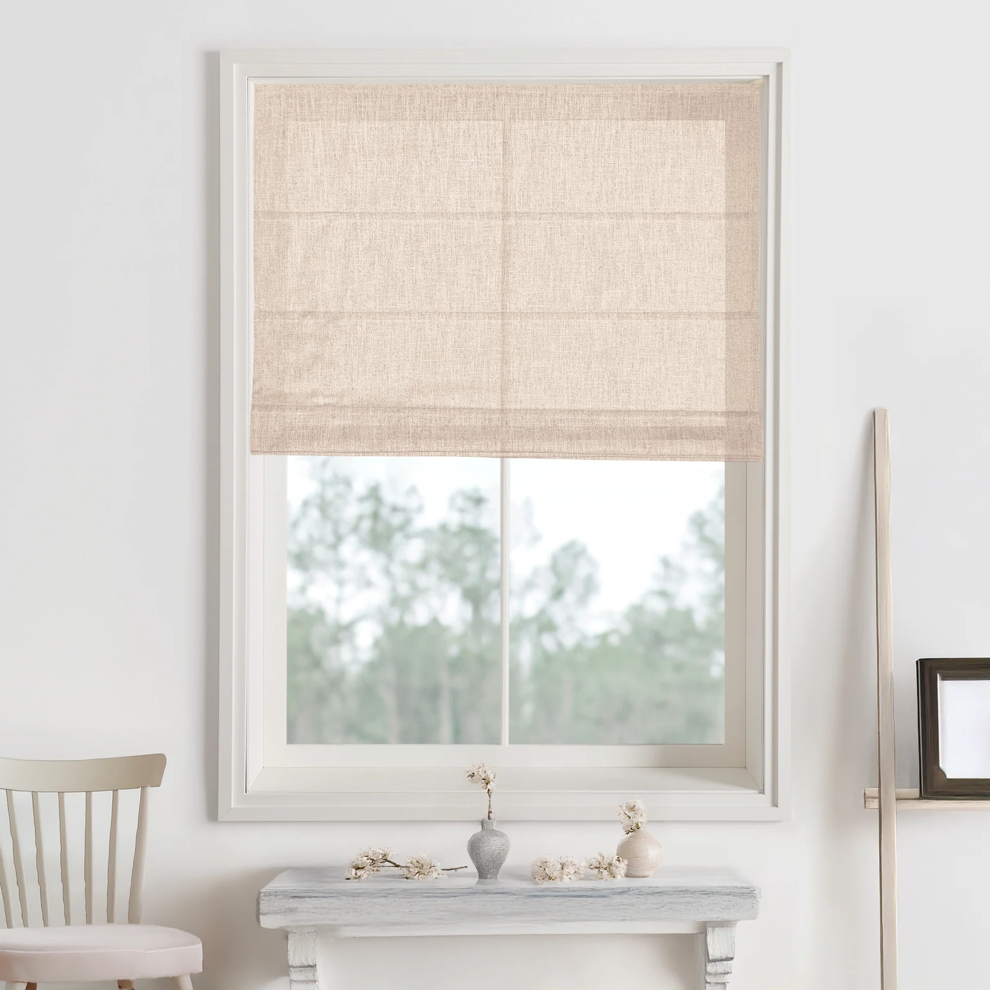 Kelly Linen Roman Shades & Blinds - Image 24