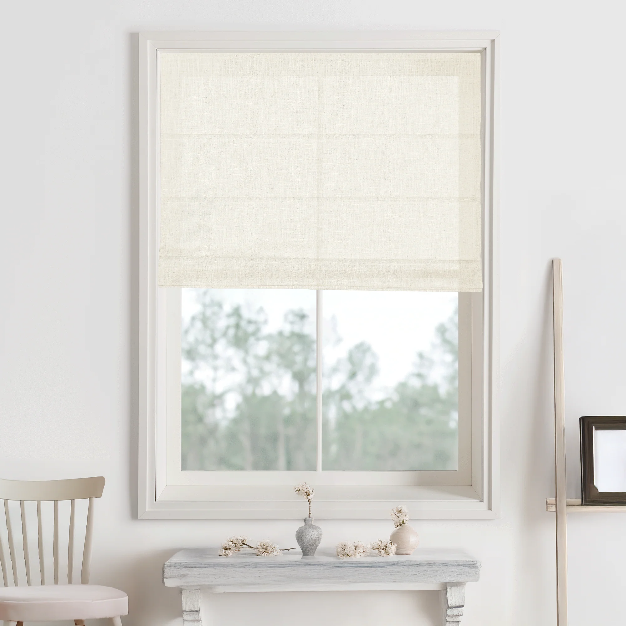 Kelly Linen Roman Shades & Blinds - Image 7