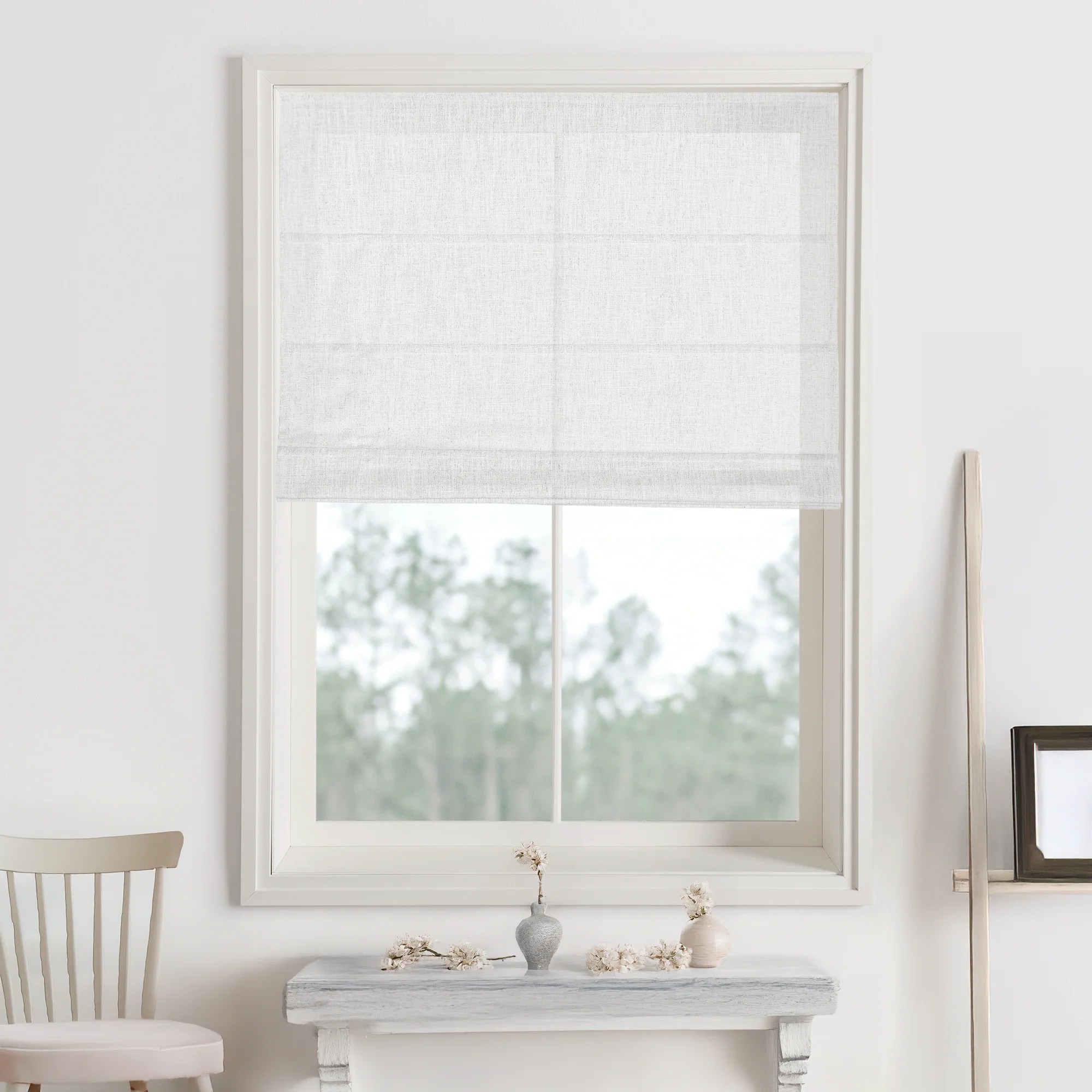 Kelly Linen Roman Shades & Blinds - Image 8