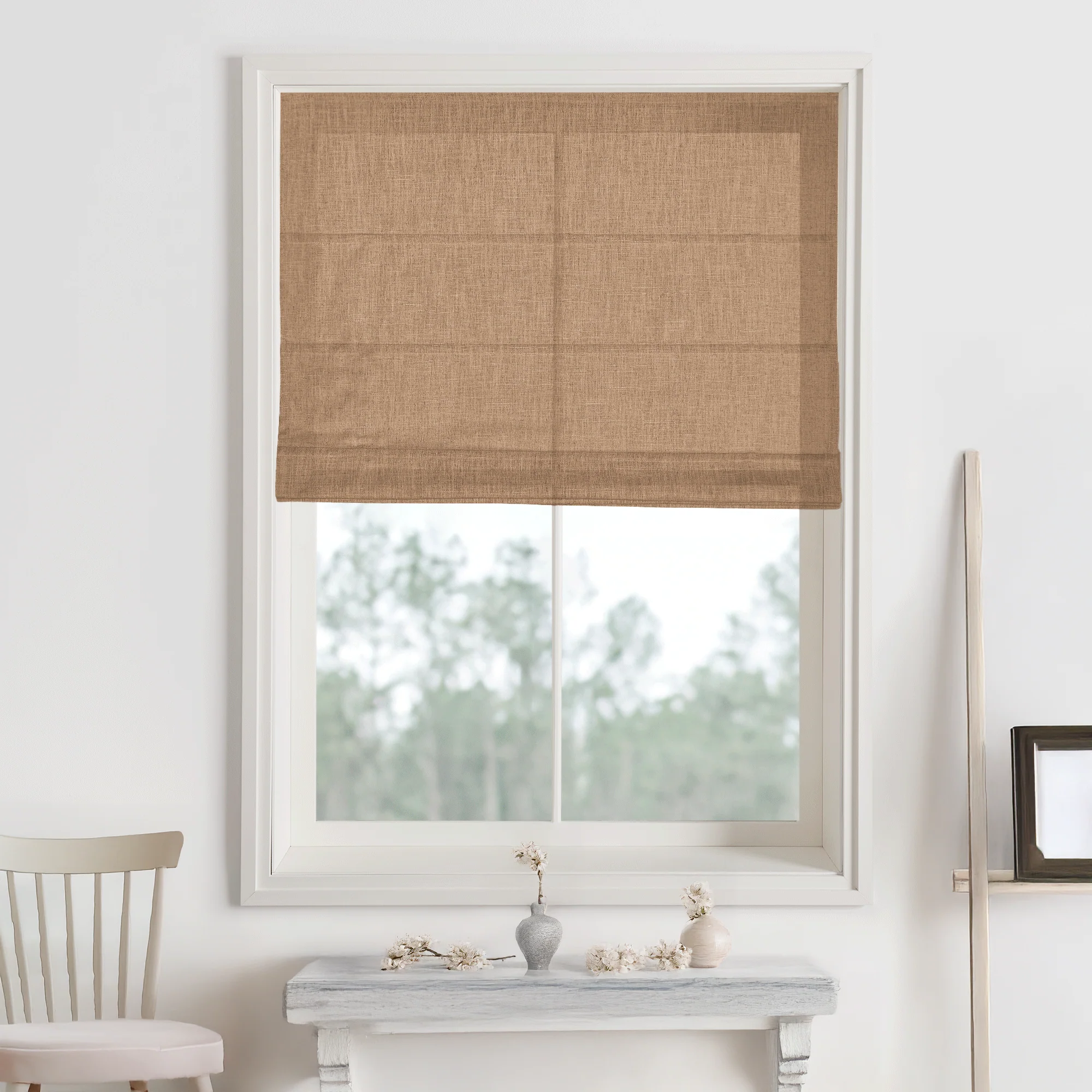 Kelly Linen Roman Shades & Blinds - Image 10