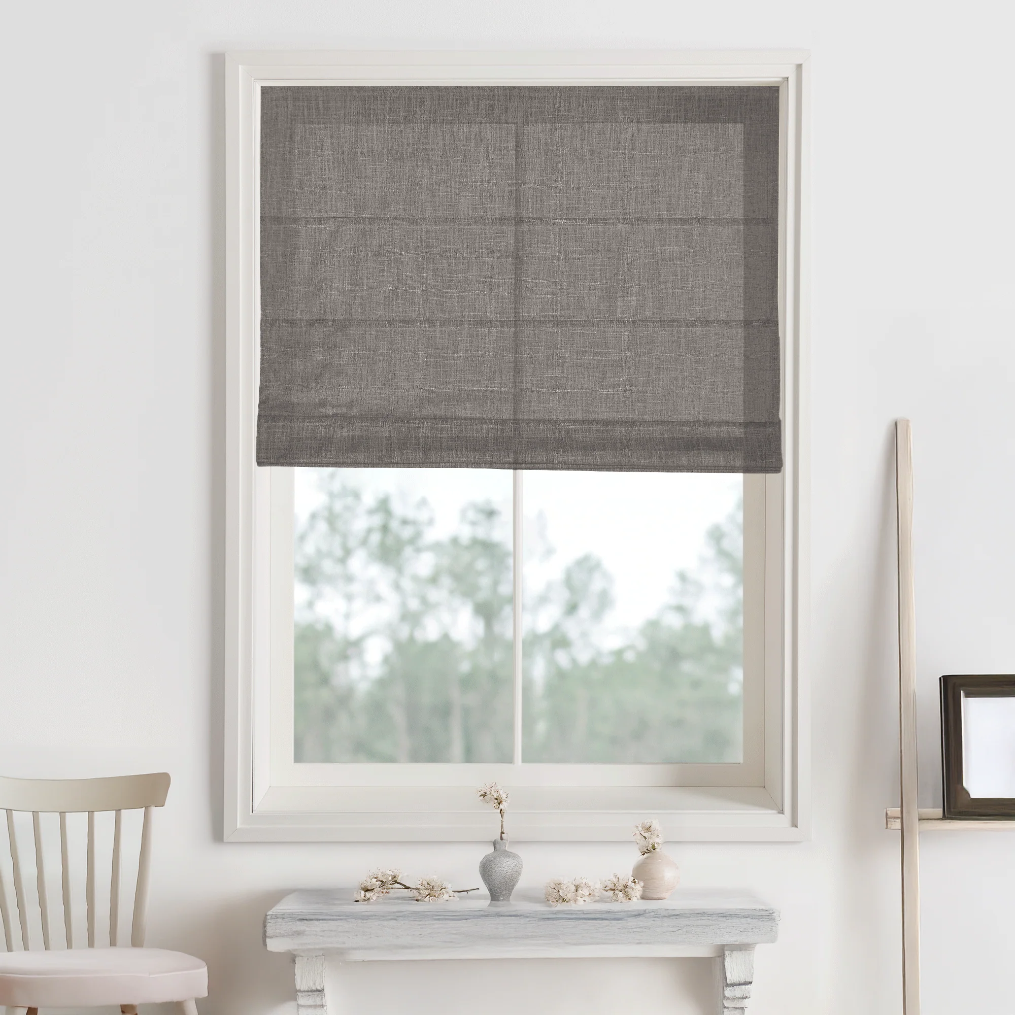 Kelly Linen Roman Shades & Blinds - Image 11