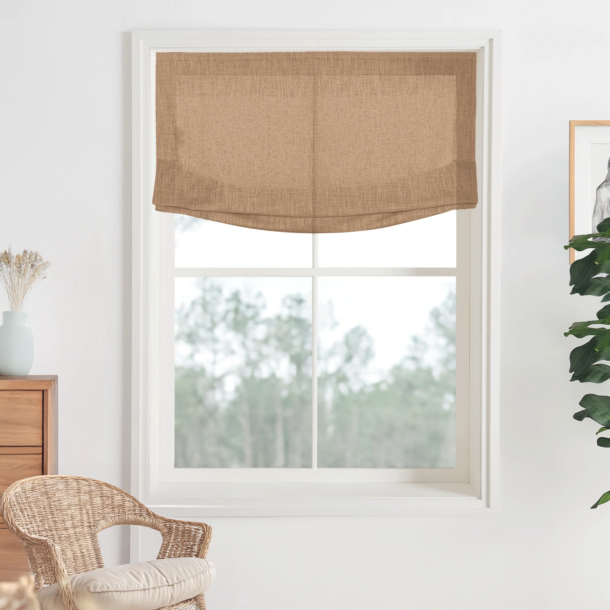 Kelly Linen Roman Shades & Blinds | Relaxed - Image 10