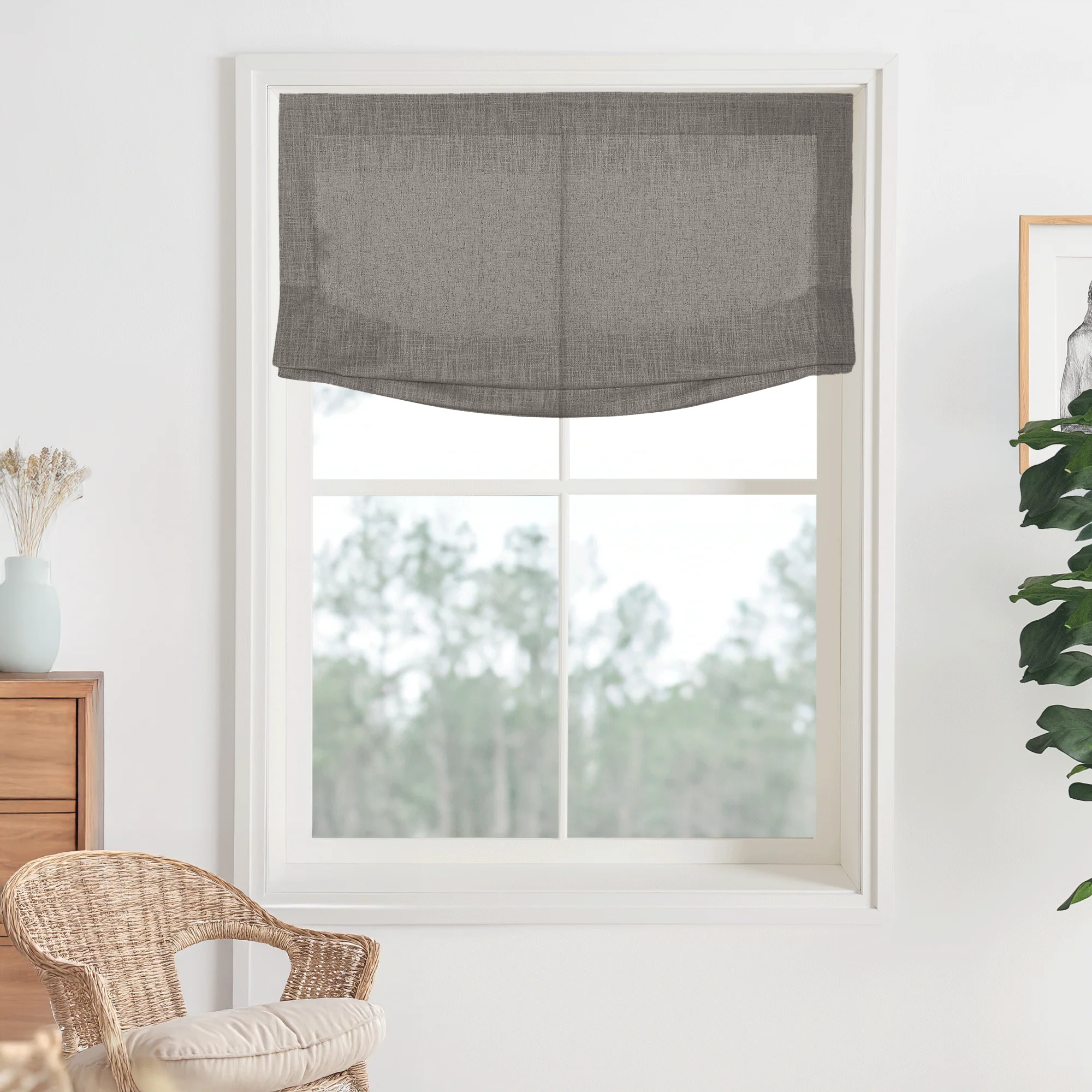 Kelly Linen Roman Shades & Blinds | Relaxed - Image 11