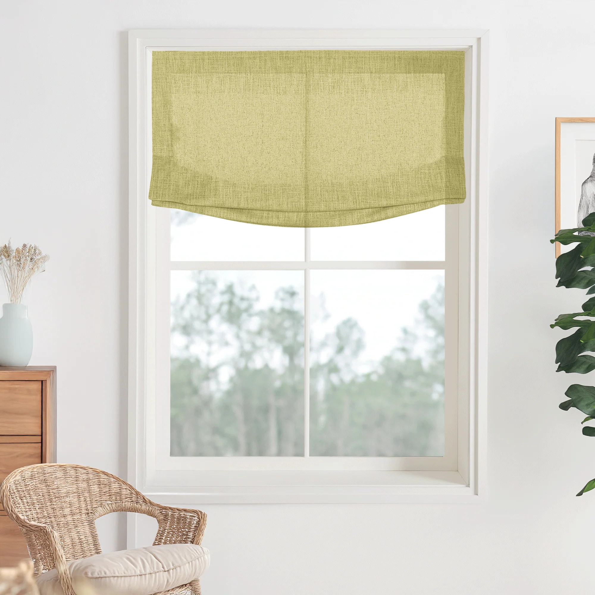 Kelly Linen Roman Shades & Blinds | Relaxed - Image 14