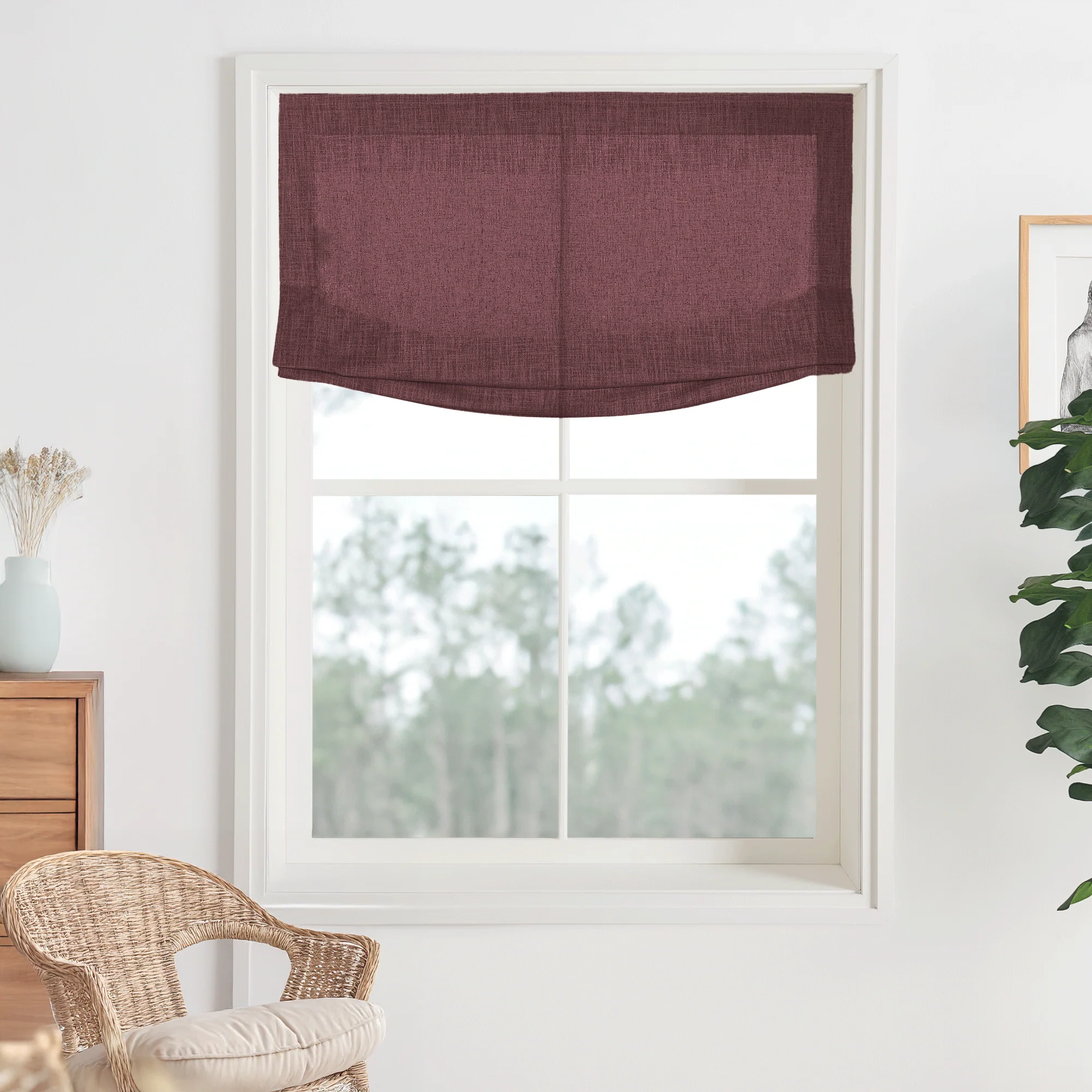 Kelly Linen Roman Shades & Blinds | Relaxed - Image 16