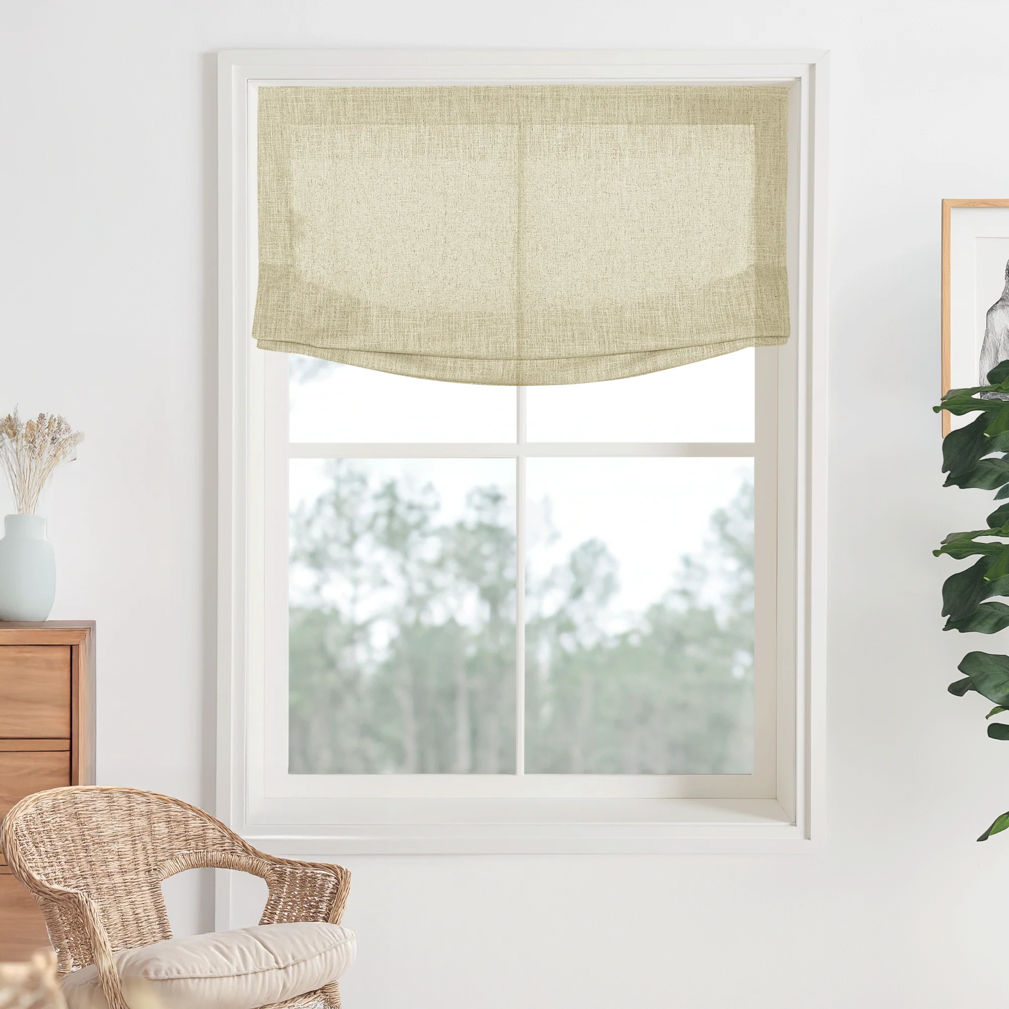 Kelly Linen Roman Shades & Blinds | Relaxed - Image 18