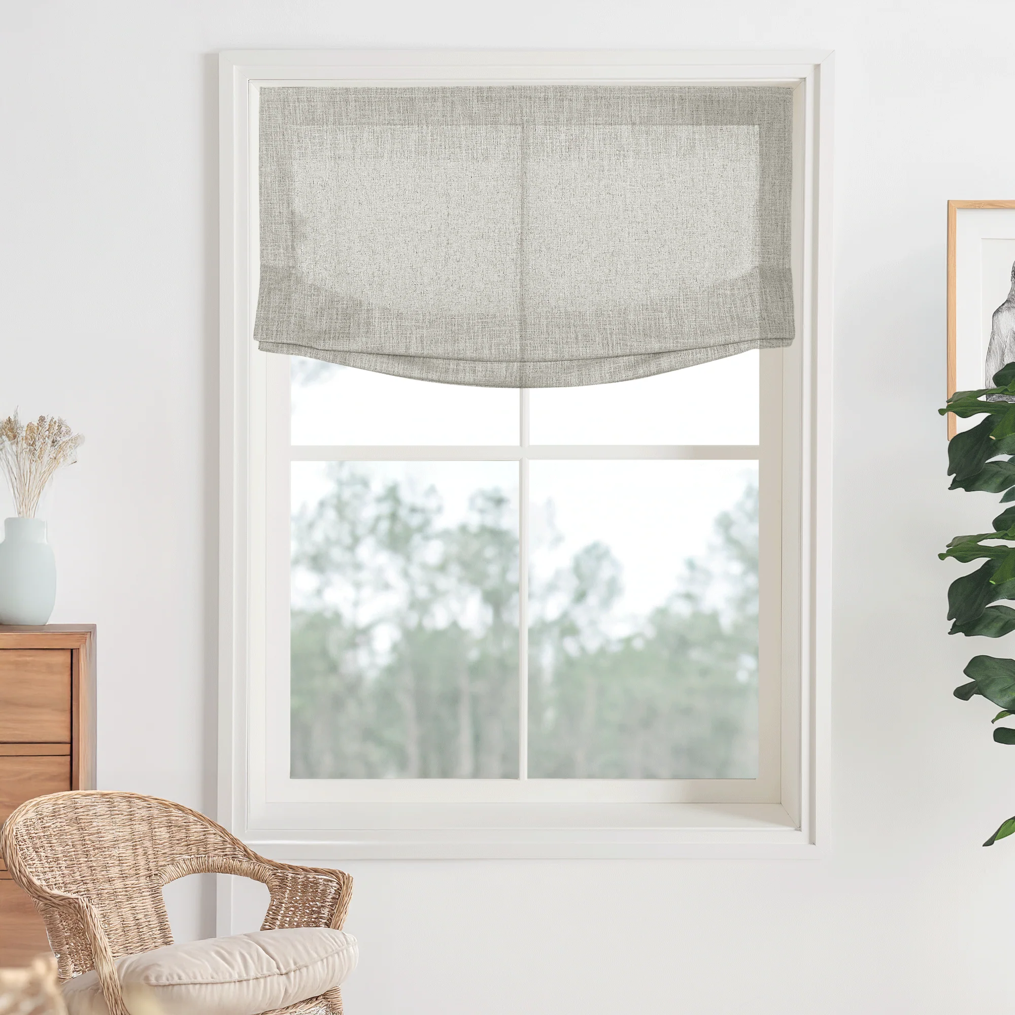 Kelly Linen Roman Shades & Blinds | Relaxed - Image 19