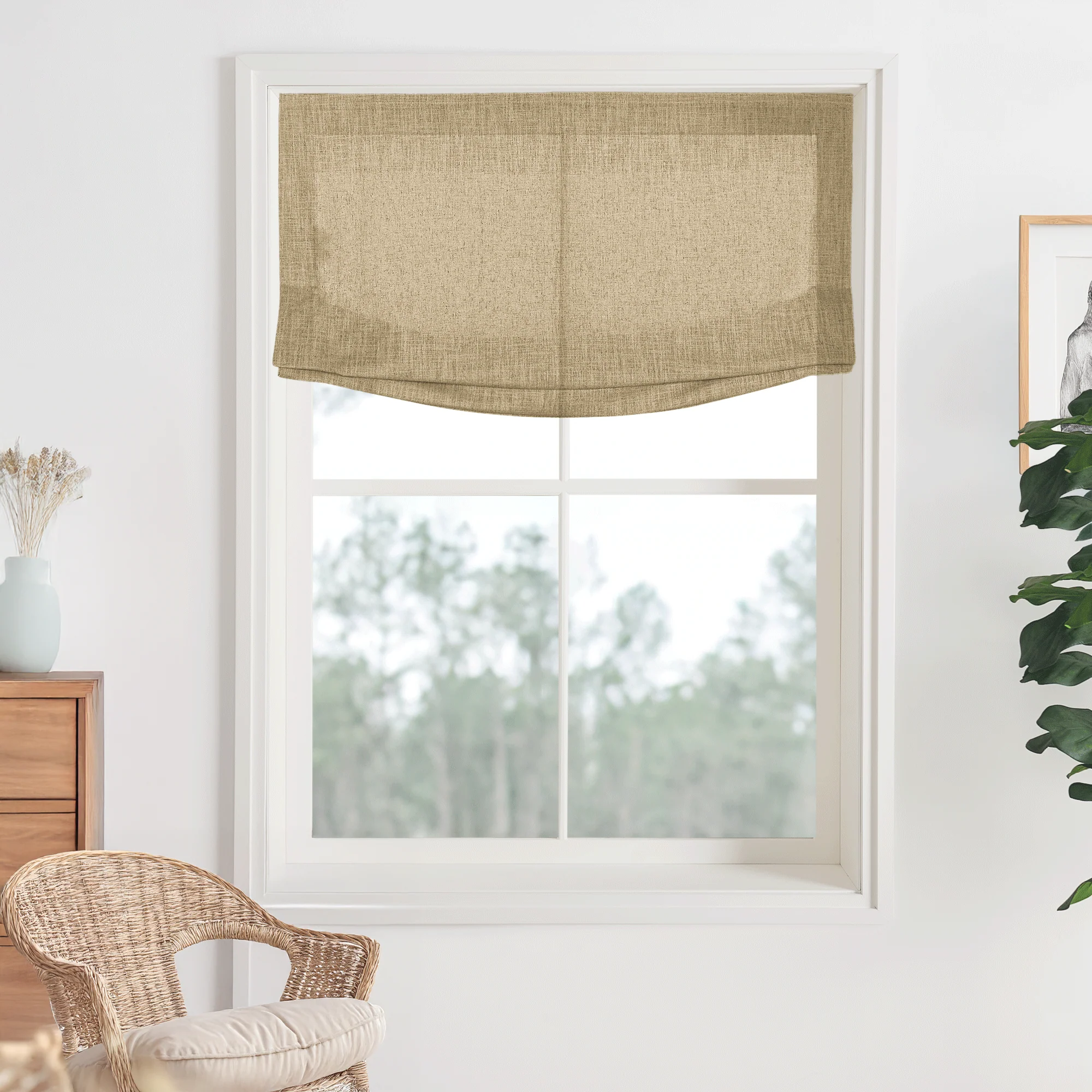 Kelly Linen Roman Shades & Blinds | Relaxed - Image 20