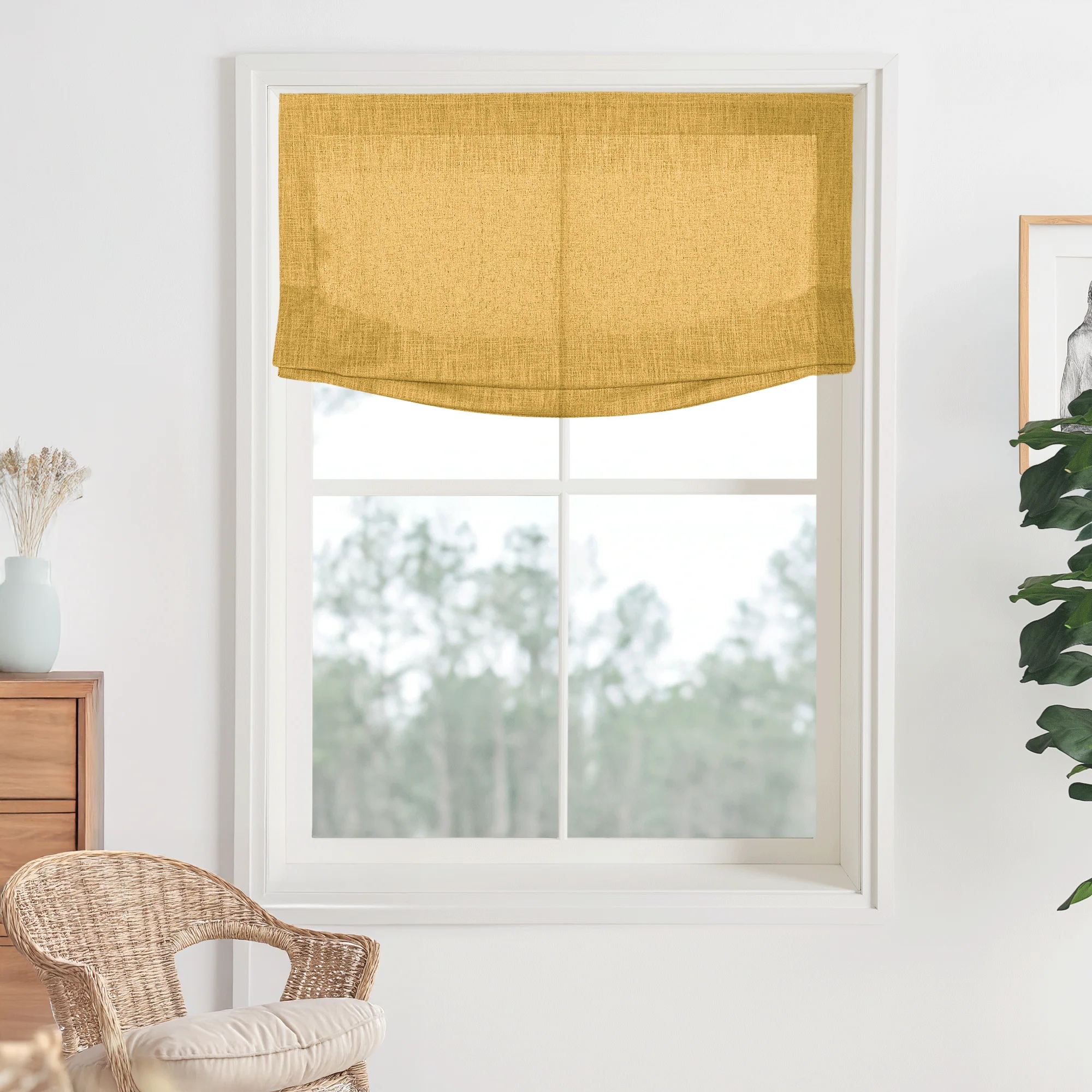 Kelly Linen Roman Shades & Blinds | Relaxed - Image 21
