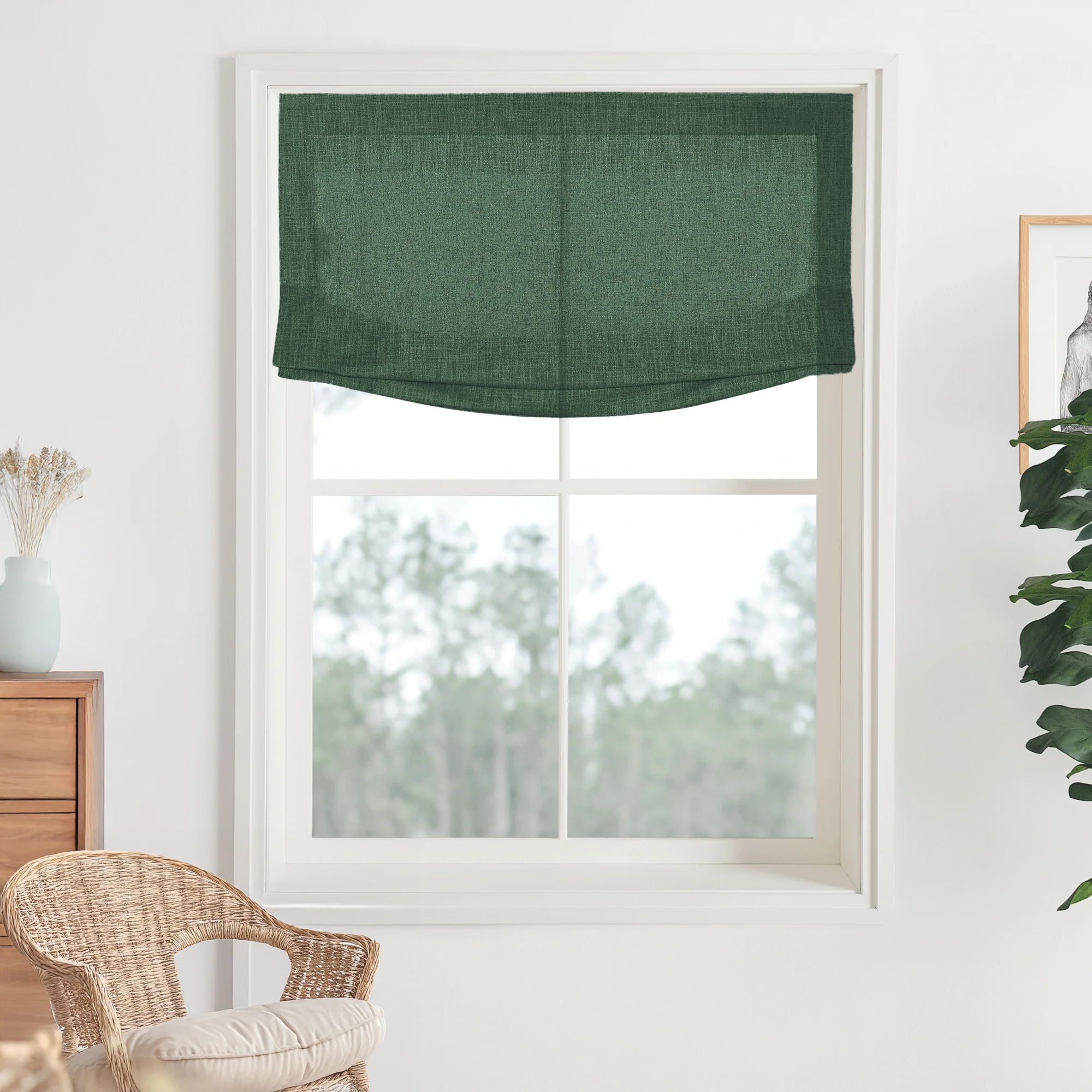 Kelly Linen Roman Shades & Blinds | Relaxed - Image 22