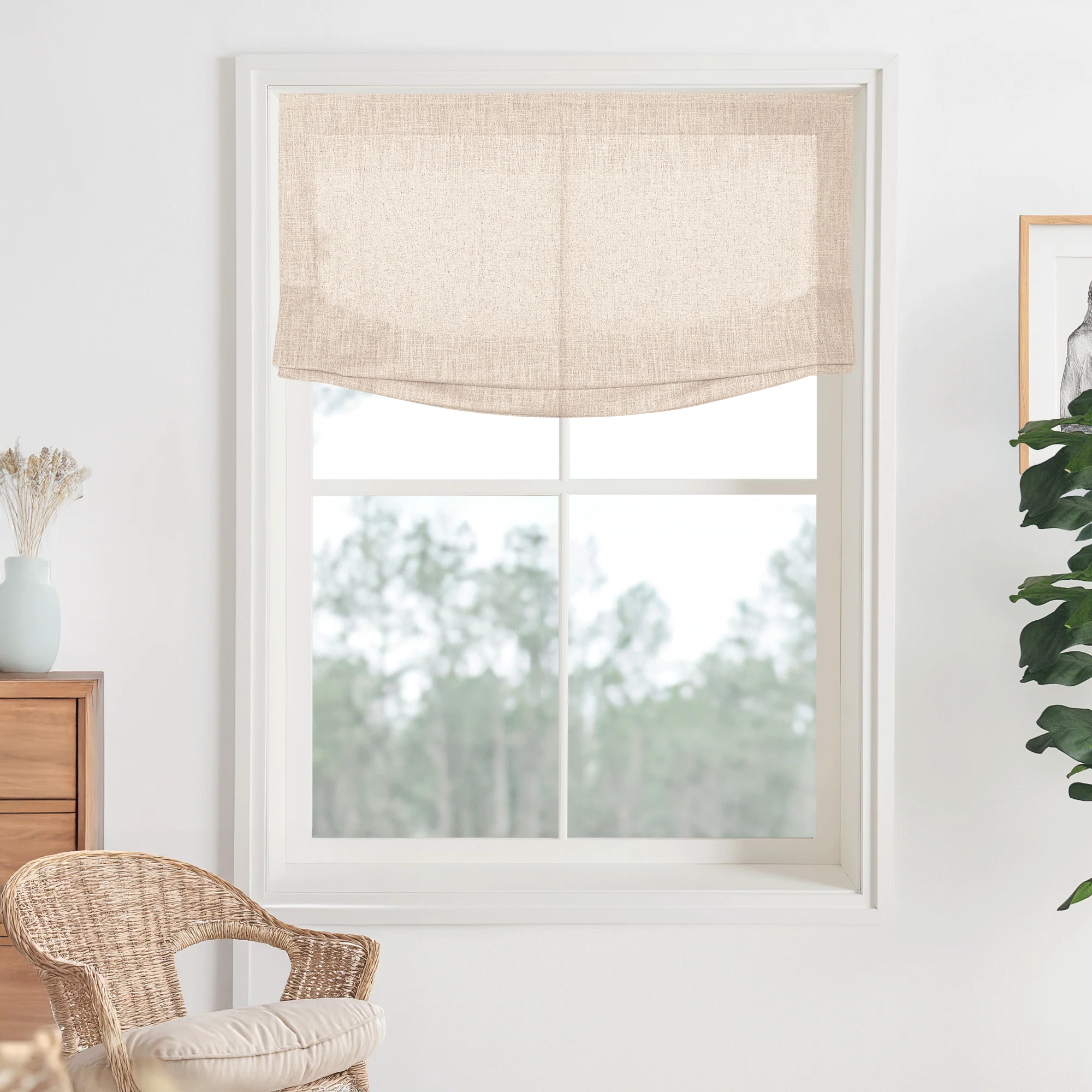 Kelly Linen Roman Shades & Blinds | Relaxed - Image 23