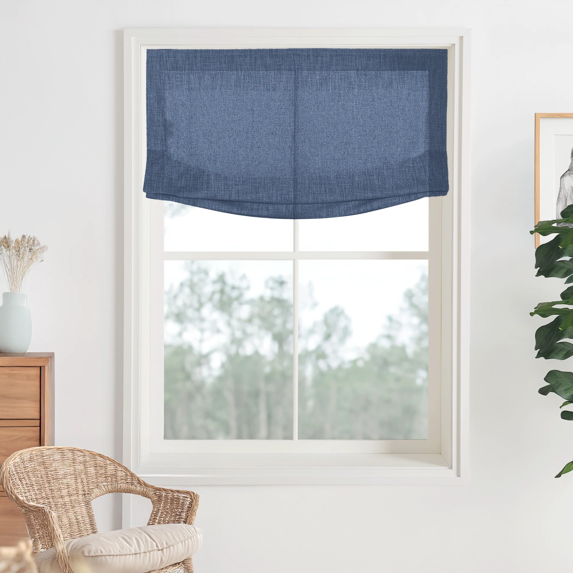 Kelly Linen Roman Shades & Blinds | Relaxed - Image 24