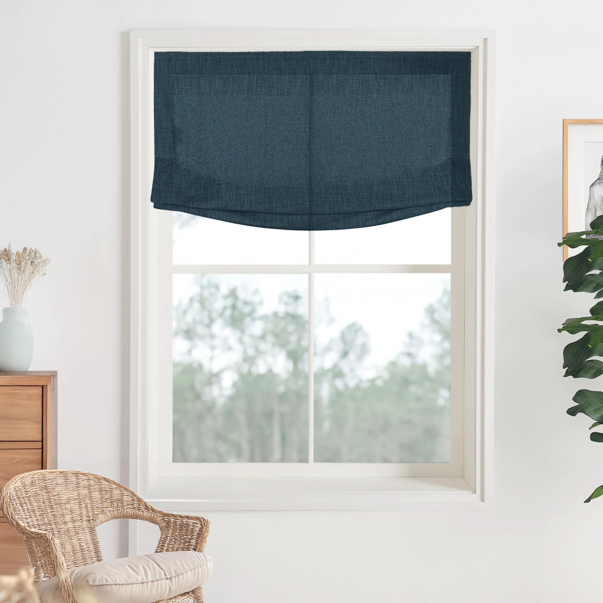 Kelly Linen Roman Shades & Blinds | Relaxed - Image 25