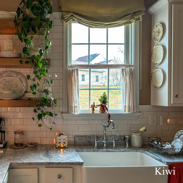 Kelly Linen Roman Shades & Blinds | Relaxed - Image 3