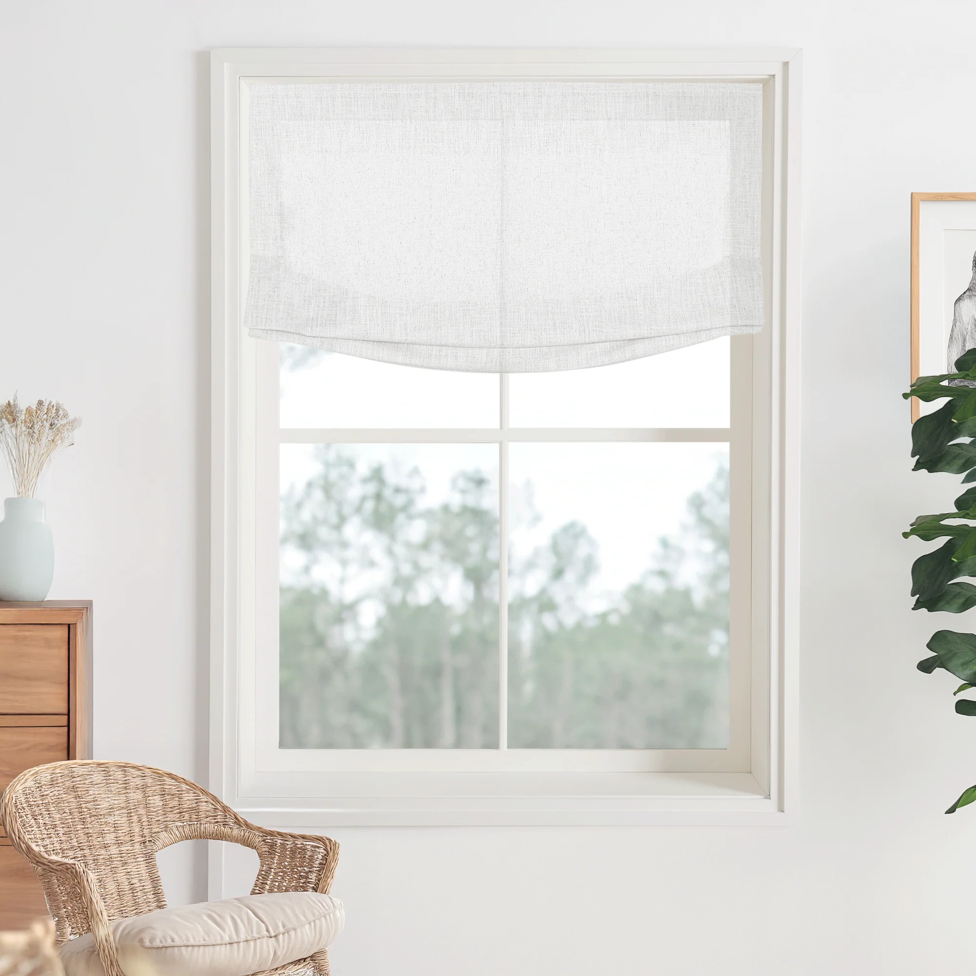 Kelly Linen Roman Shades & Blinds | Relaxed - Image 7