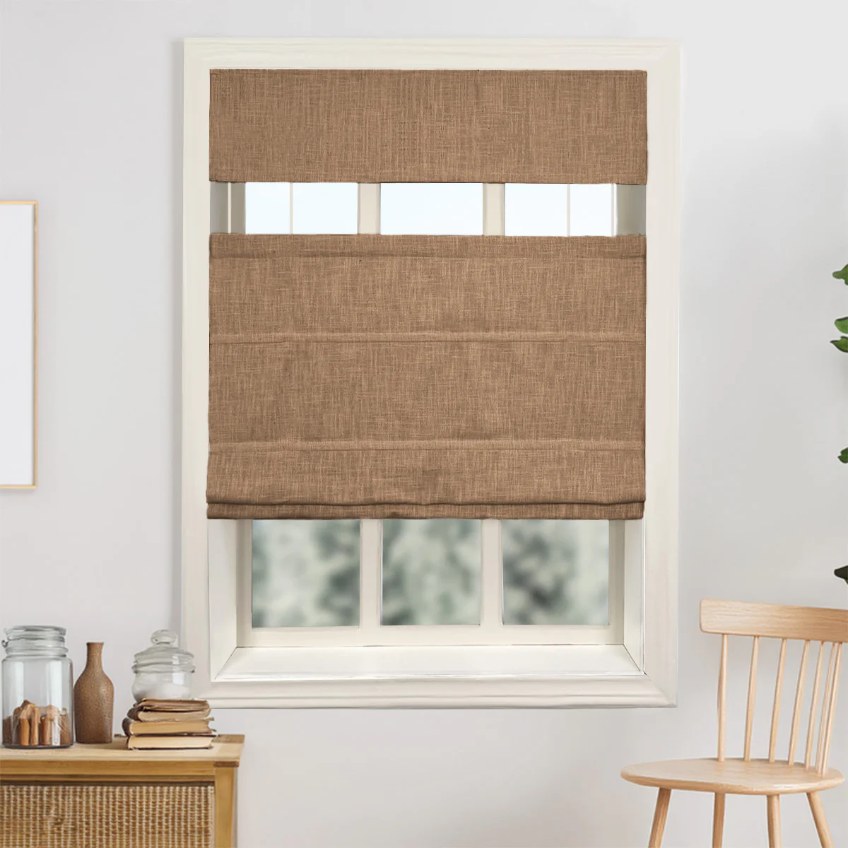 Kelly Linen Roman Shades & Blinds | Top Down Bottom Up - Image 10
