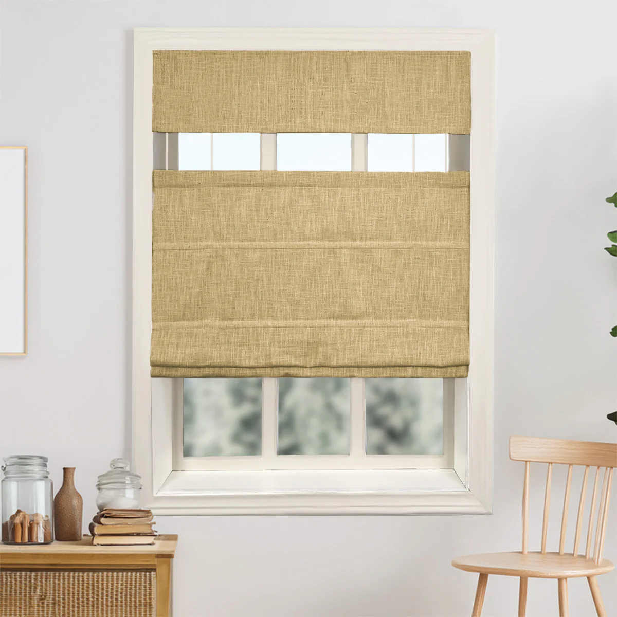 Kelly Linen Roman Shades & Blinds | Top Down Bottom Up - Image 13