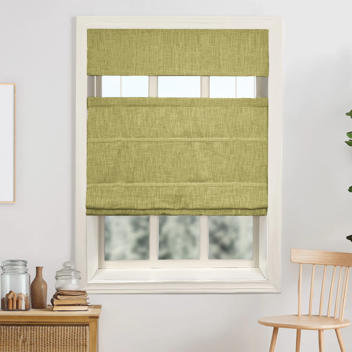 Kelly Linen Roman Shades & Blinds | Top Down Bottom Up - Image 14