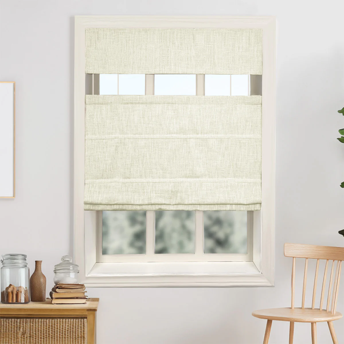 Kelly Linen Roman Shades & Blinds | Top Down Bottom Up - Image 17