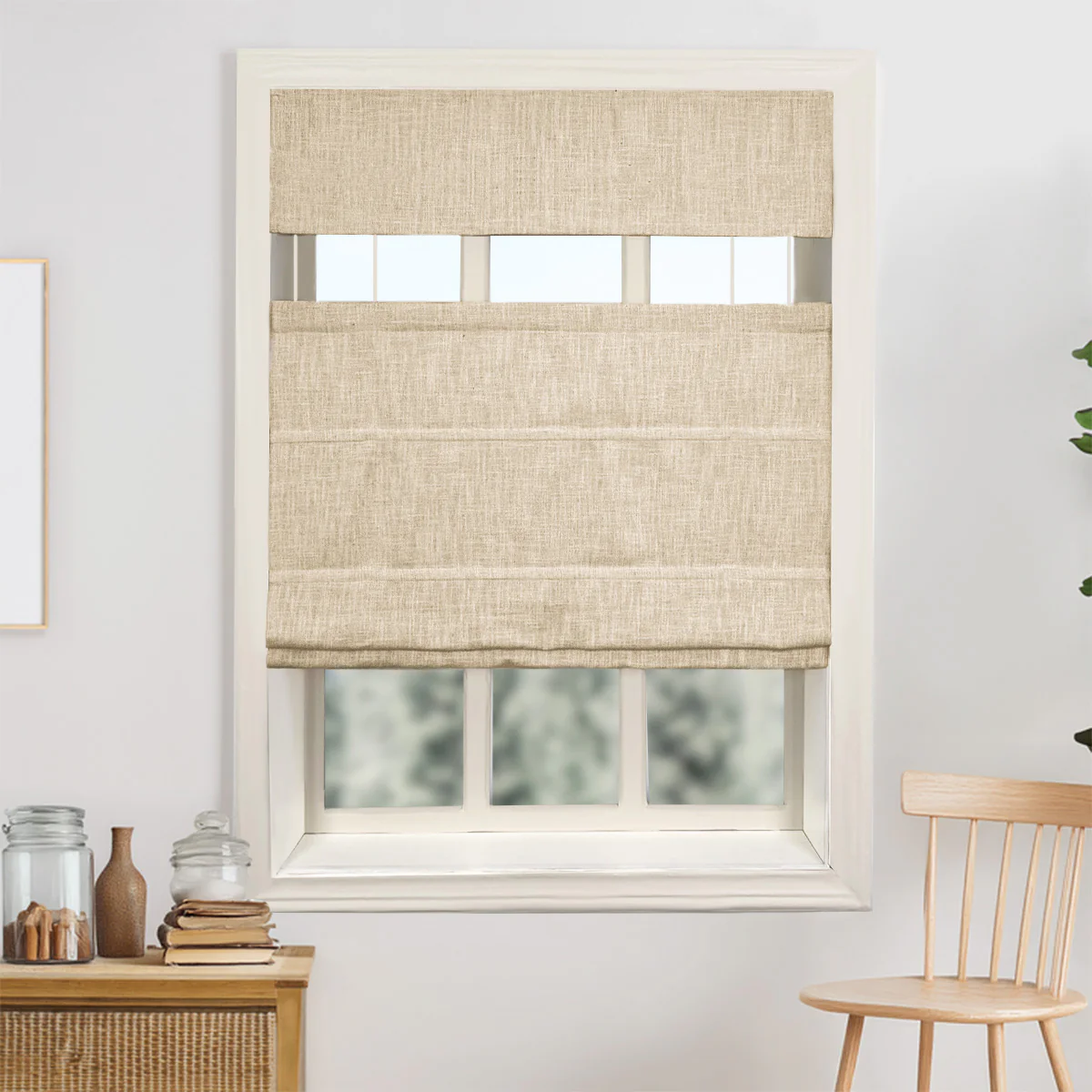 Kelly Linen Roman Shades & Blinds | Top Down Bottom Up - Image 18
