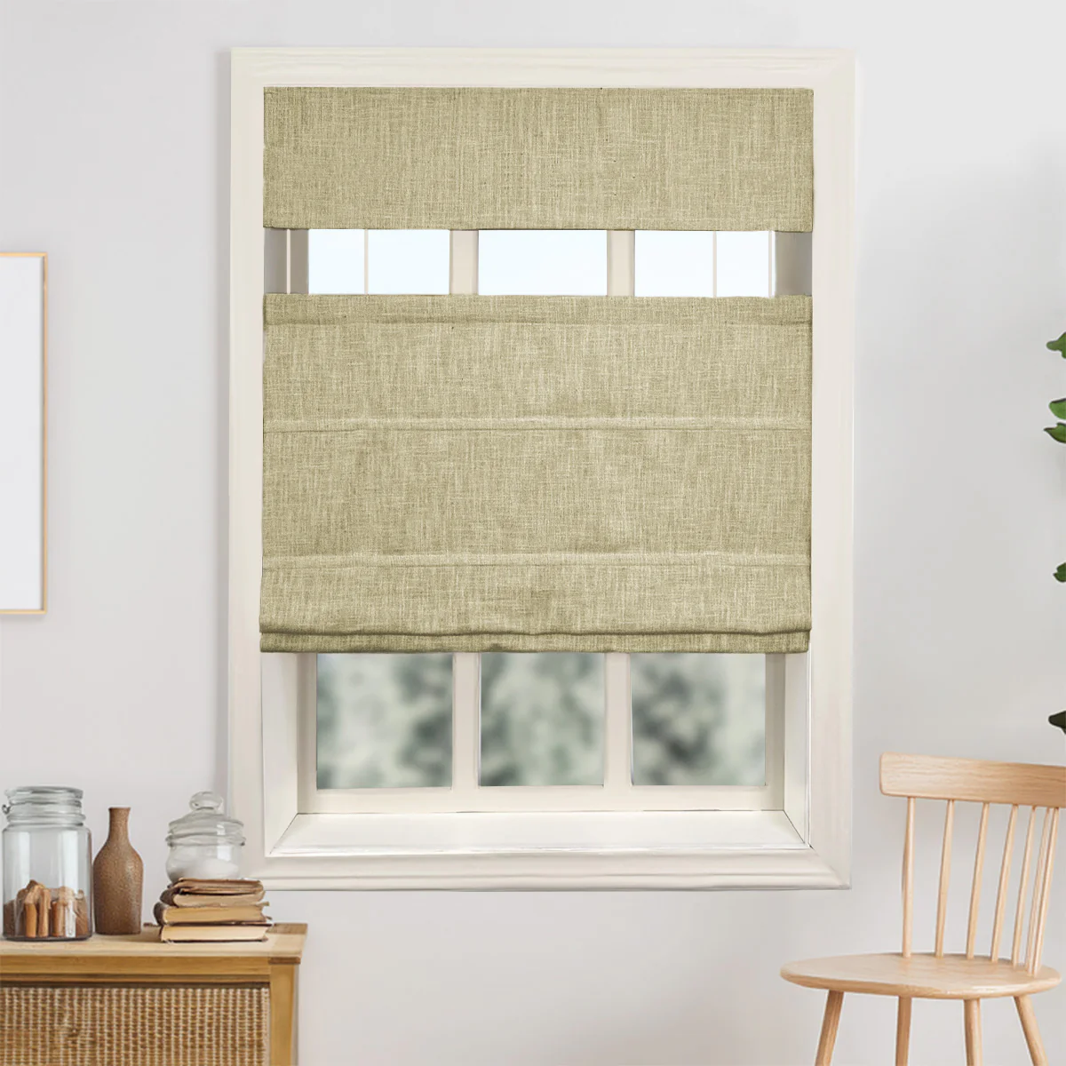 Kelly Linen Roman Shades & Blinds | Top Down Bottom Up - Image 19