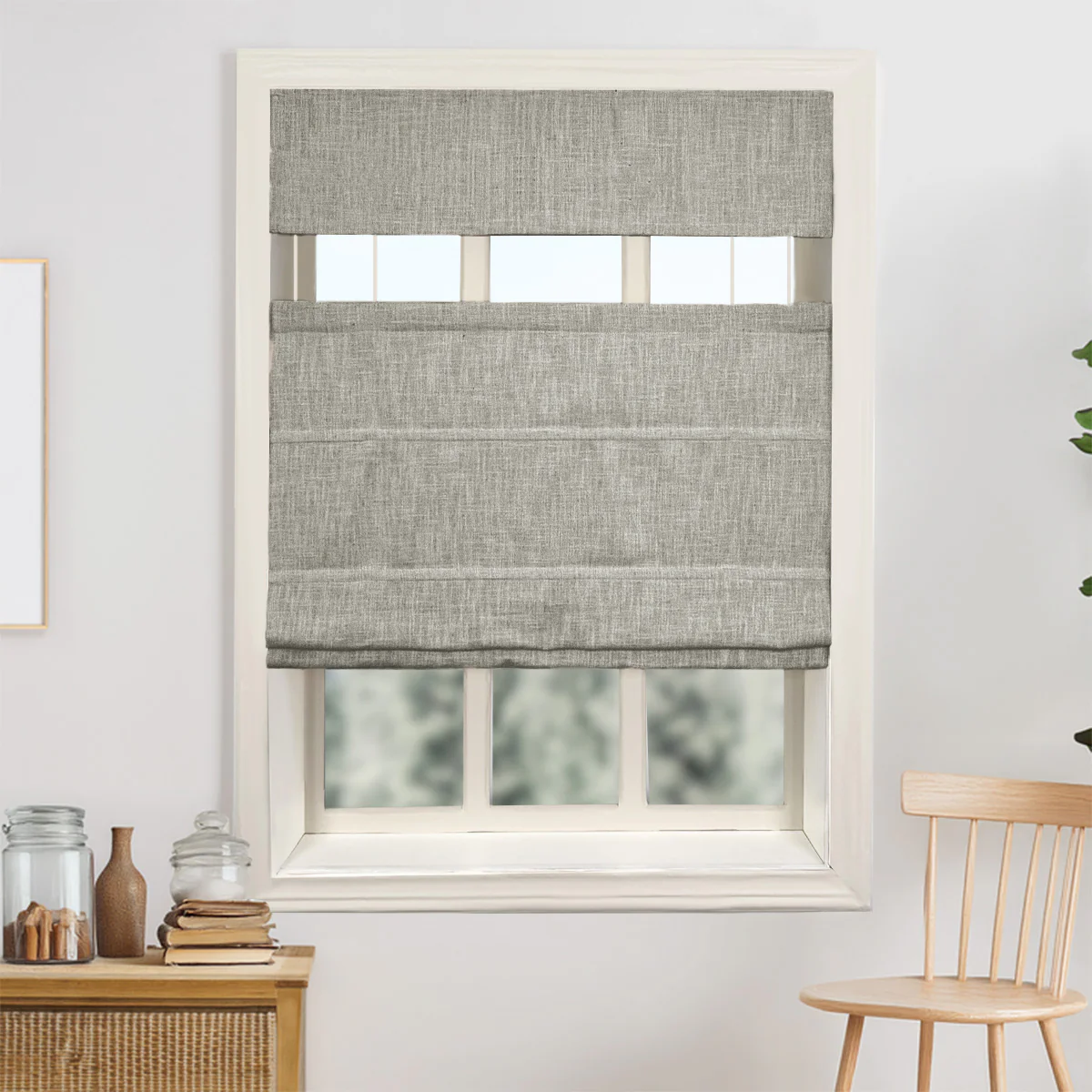 Kelly Linen Roman Shades & Blinds | Top Down Bottom Up - Image 20
