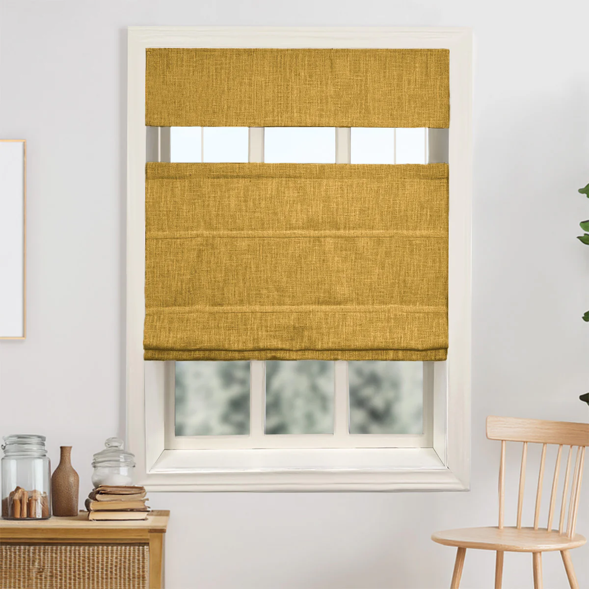 Kelly Linen Roman Shades & Blinds | Top Down Bottom Up - Image 22