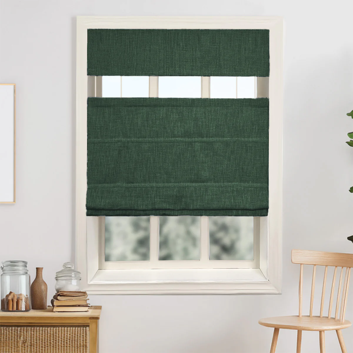 Kelly Linen Roman Shades & Blinds | Top Down Bottom Up - Image 23