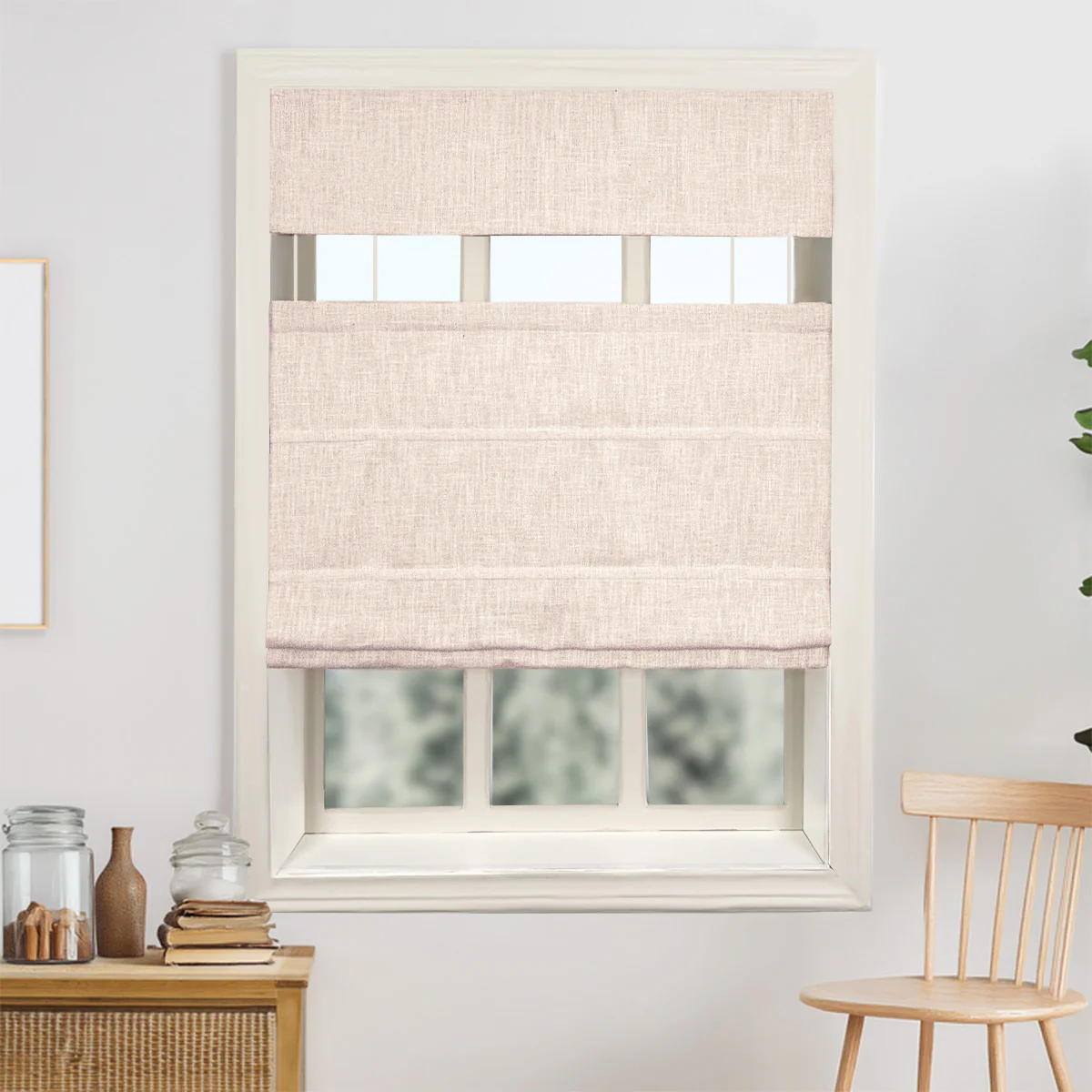 Kelly Linen Roman Shades & Blinds | Top Down Bottom Up - Image 24