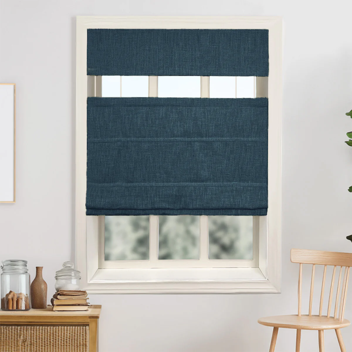Kelly Linen Roman Shades & Blinds | Top Down Bottom Up - Image 26
