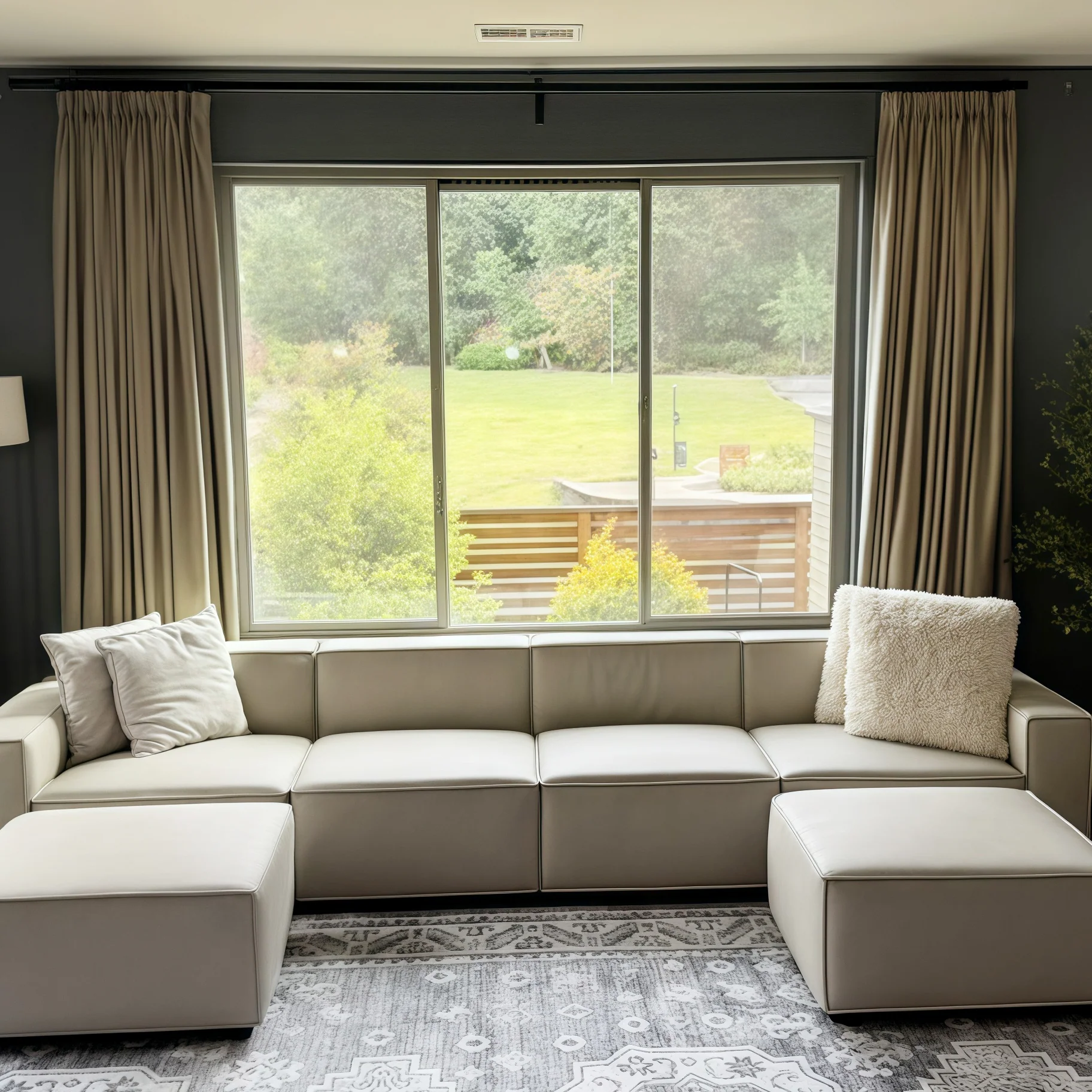 Lily Linen Curtains & Drapes Pleated - Image 29