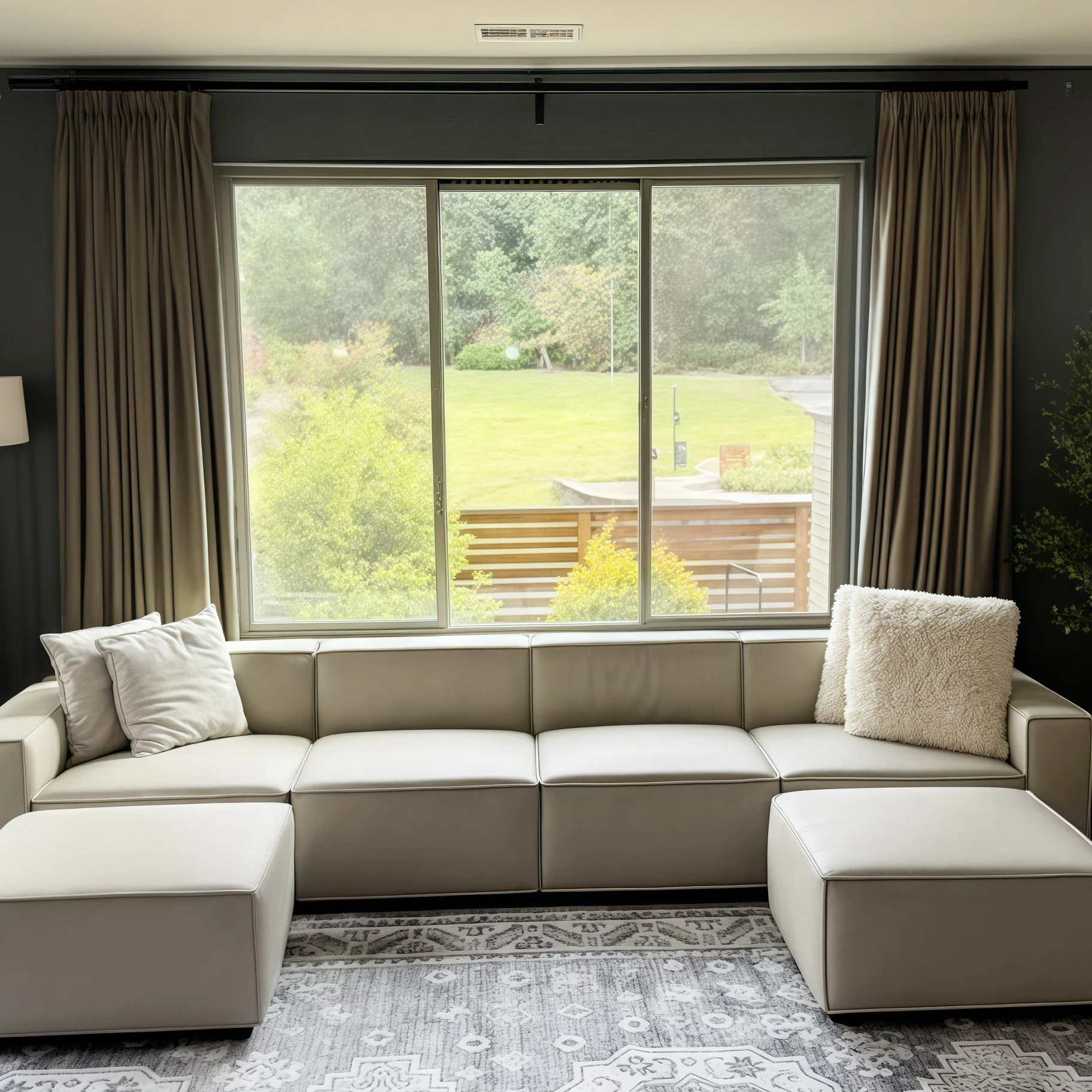 Lily Linen Curtains & Drapes Pleated - Image 31