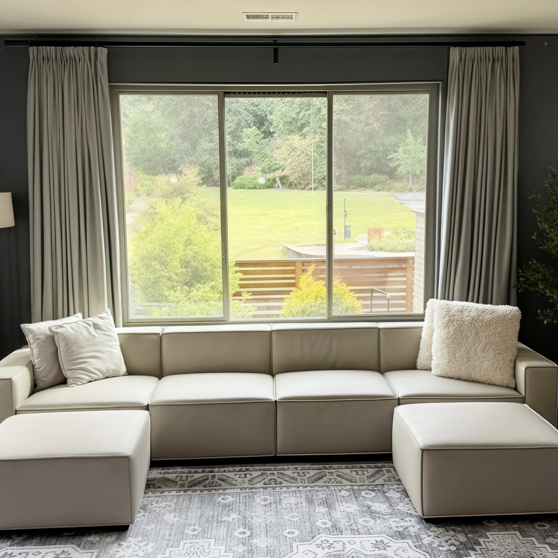 Lily Linen Curtains & Drapes Pleated - Image 32