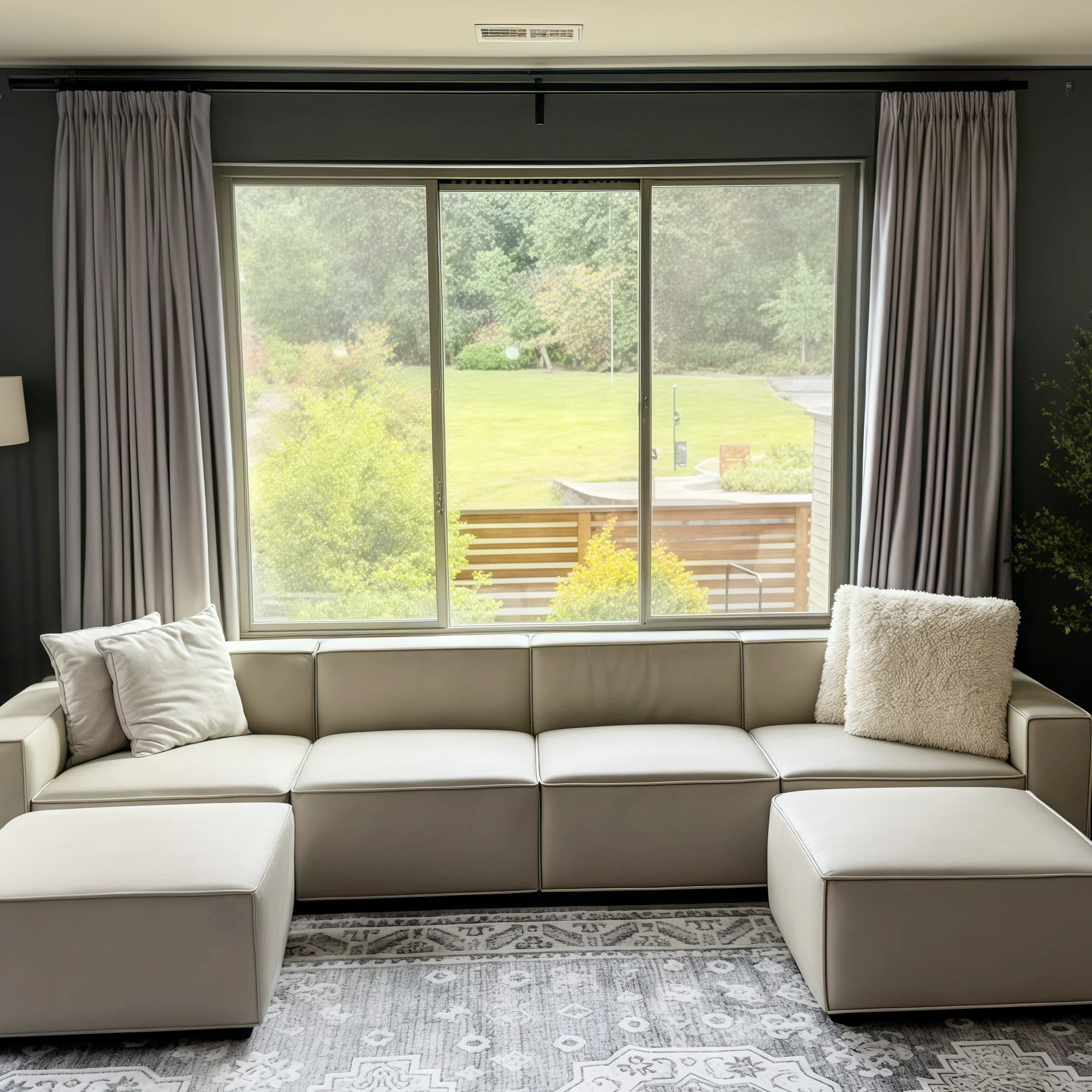 Lily Linen Curtains & Drapes Pleated - Image 33