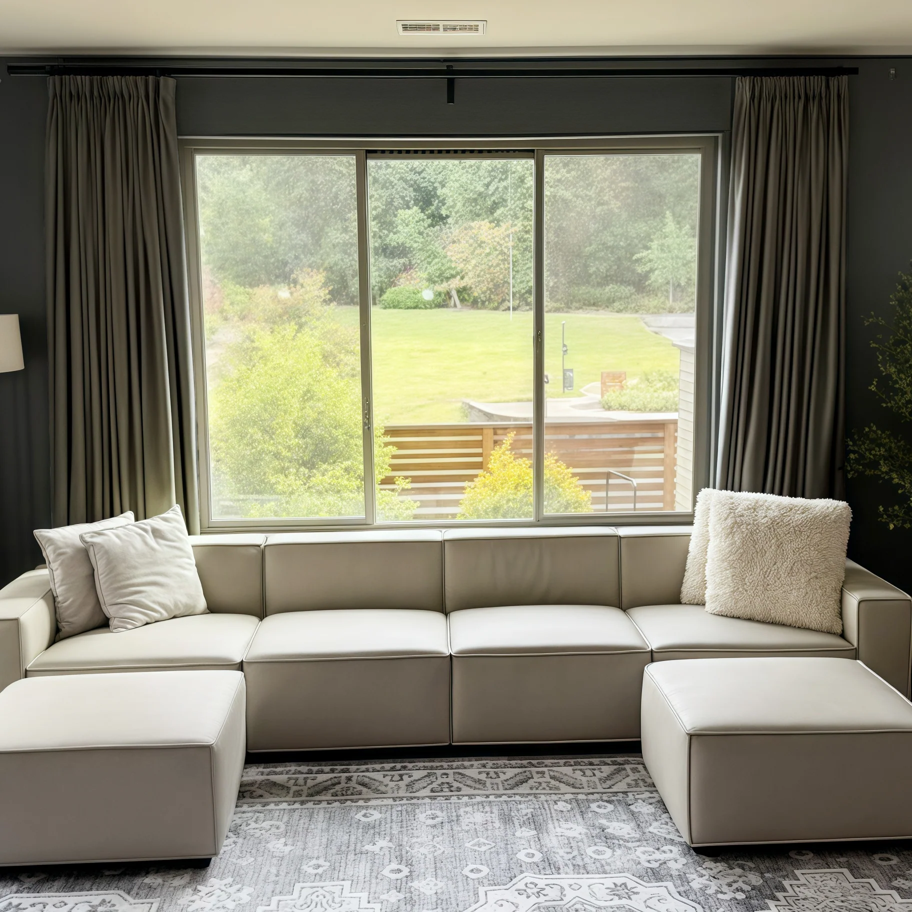 Lily Linen Curtains & Drapes Pleated - Image 35