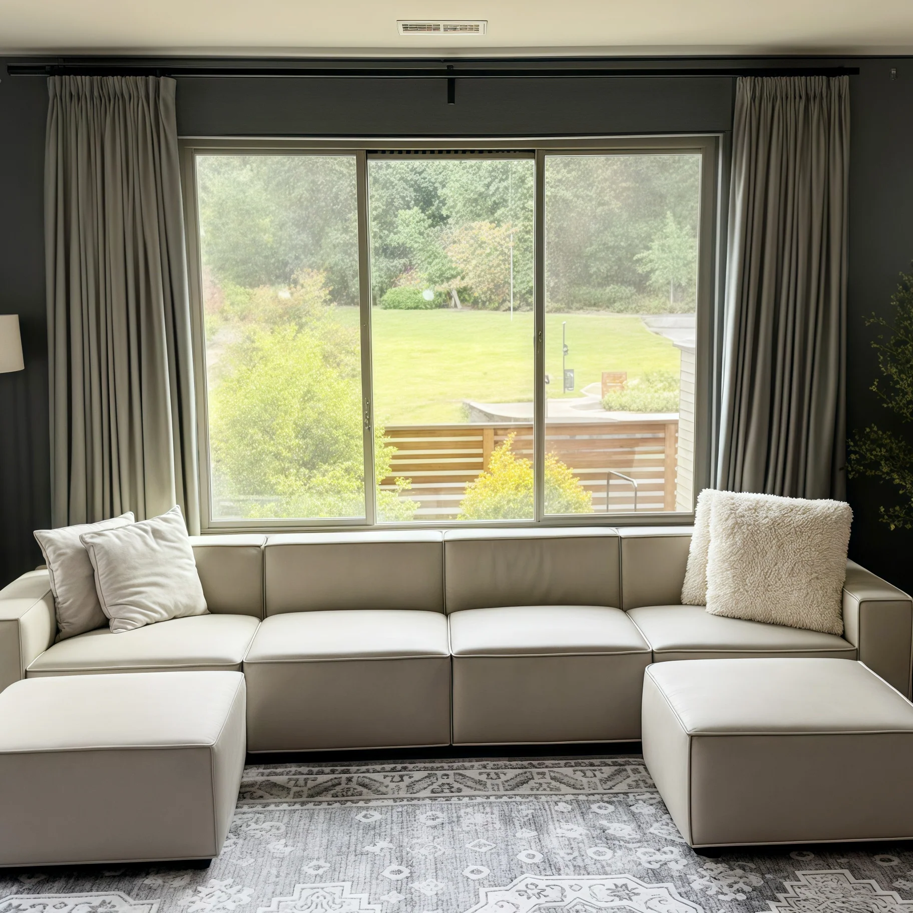 Lily Linen Curtains & Drapes Pleated - Image 36