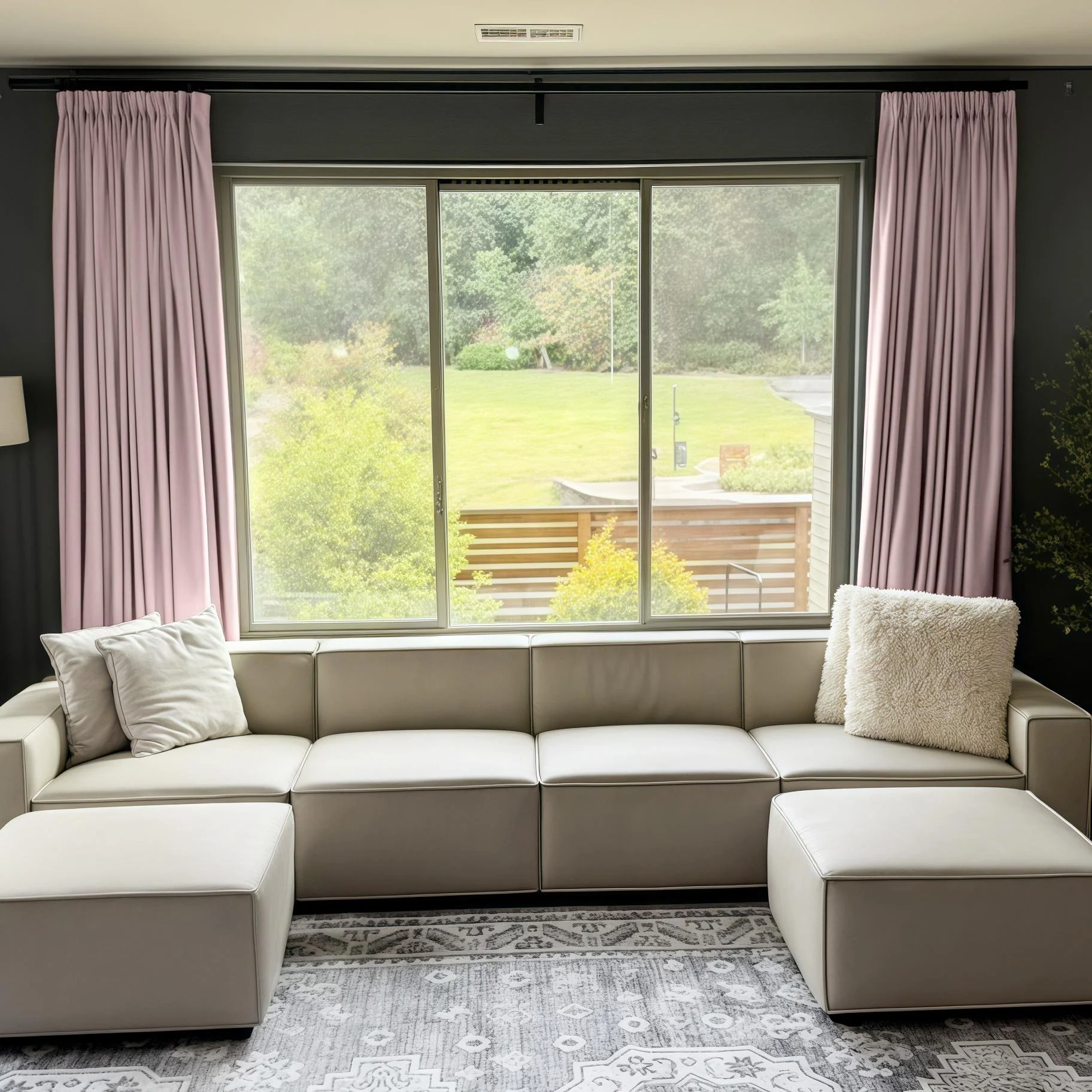 Lily Linen Curtains & Drapes Pleated - Image 40