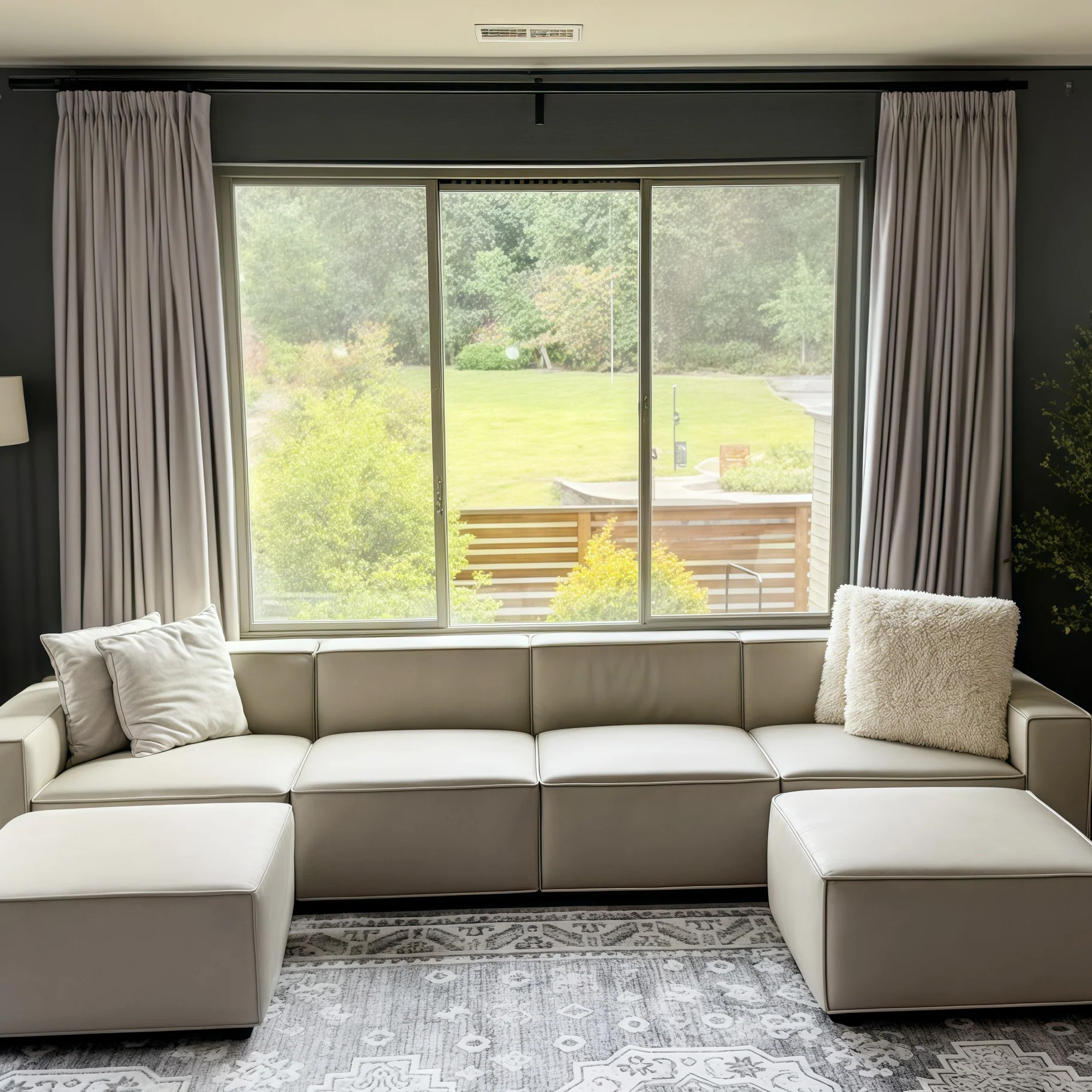 Lily Linen Curtains & Drapes Pleated - Image 41