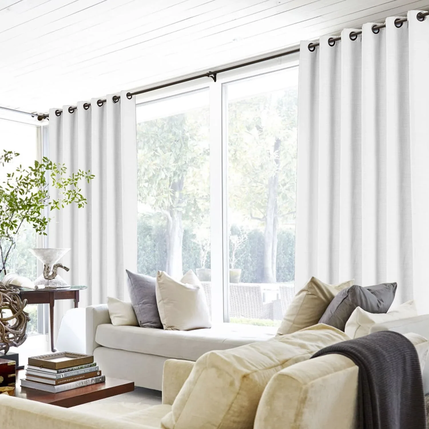 Lily Linen Curtains & Drapes Grommet - Image 19