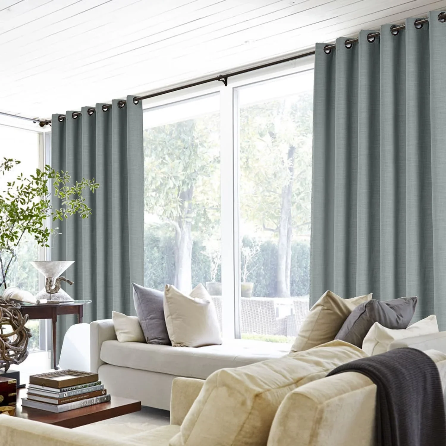 Lily Linen Curtains & Drapes Grommet - Image 36