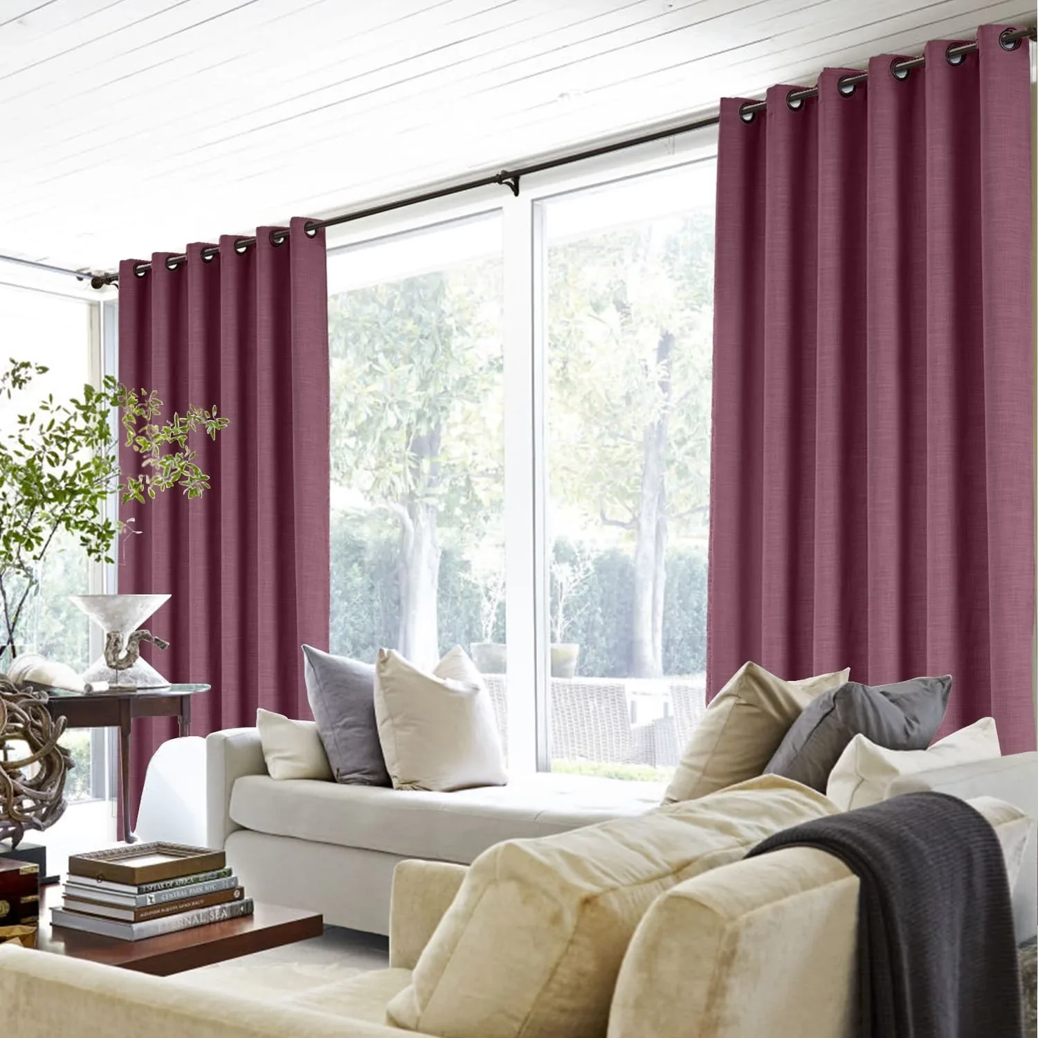 Lily Linen Curtains & Drapes Grommet - Image 40