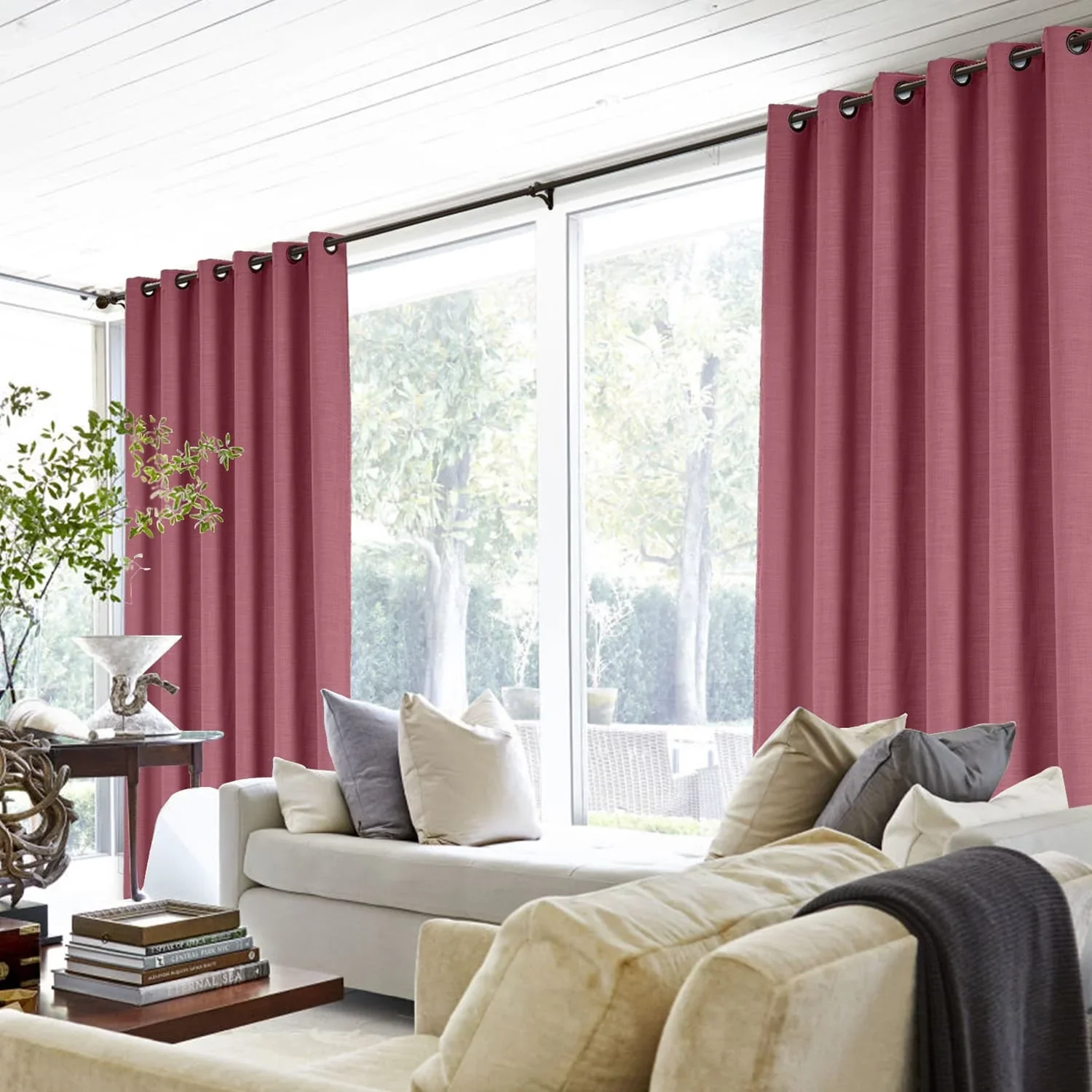 Lily Linen Curtains & Drapes Grommet - Image 41