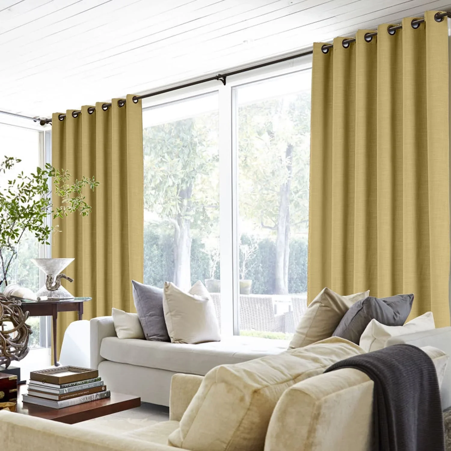 Lily Linen Curtains & Drapes Grommet - Image 47