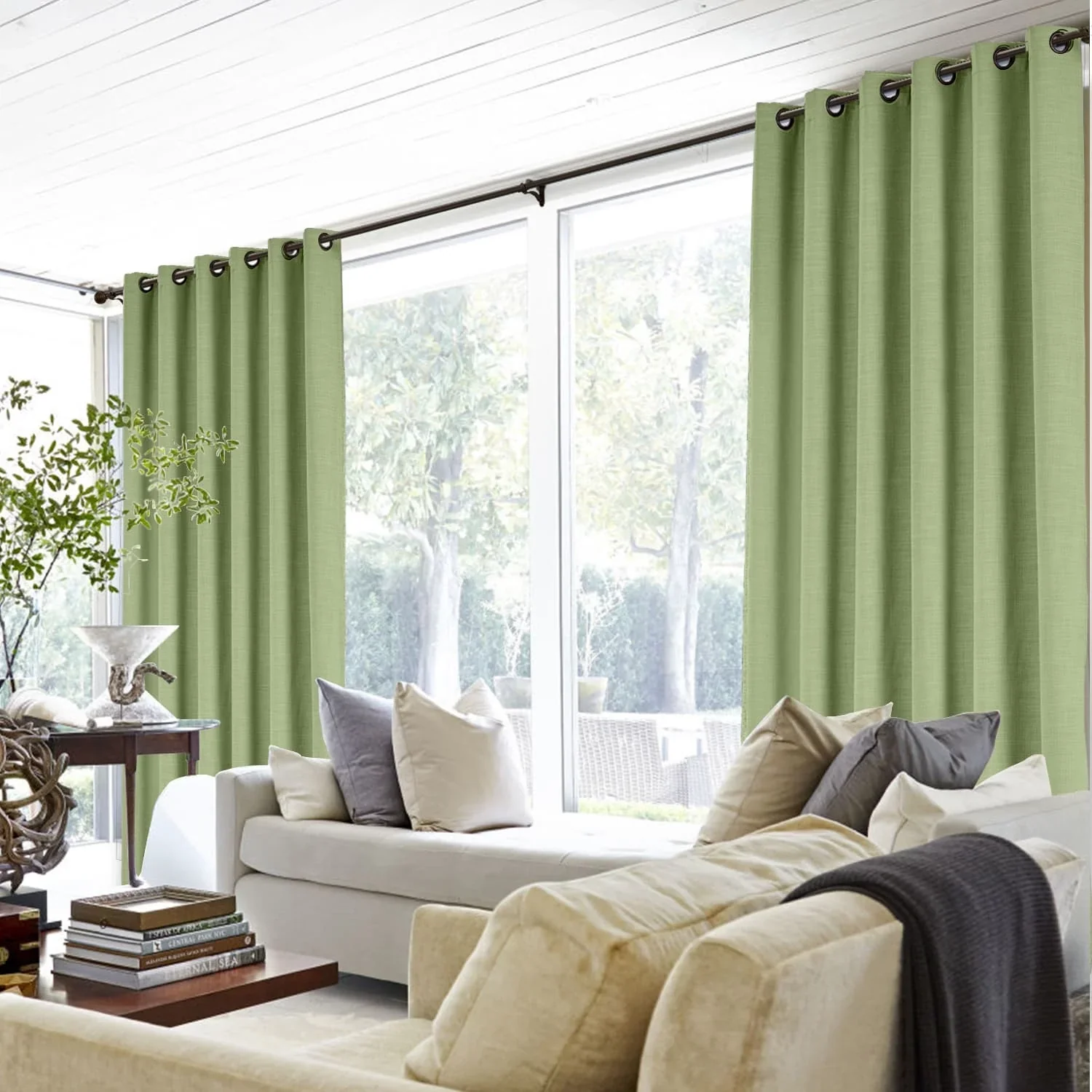 Lily Linen Curtains & Drapes Grommet - Image 48