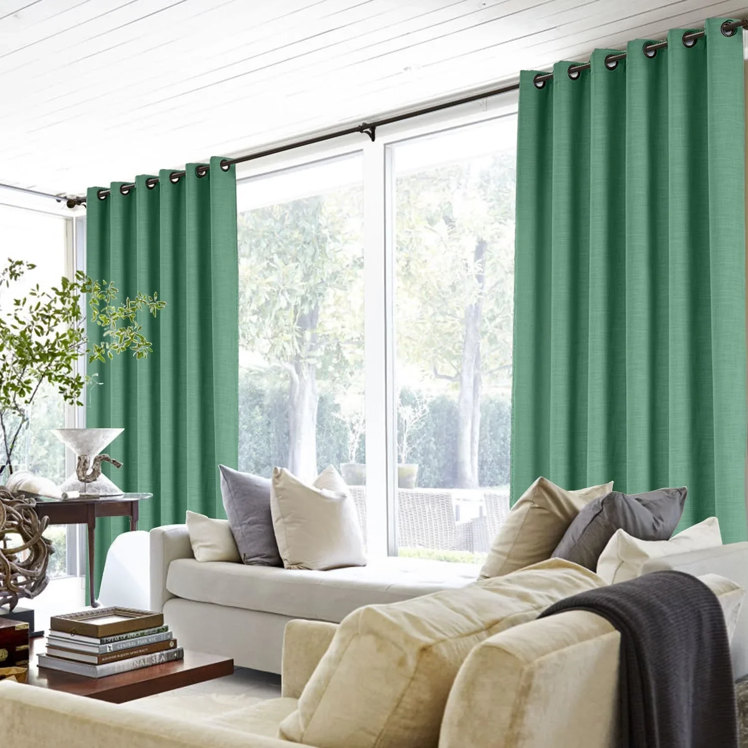 Lily Linen Curtains & Drapes Grommet - Image 50