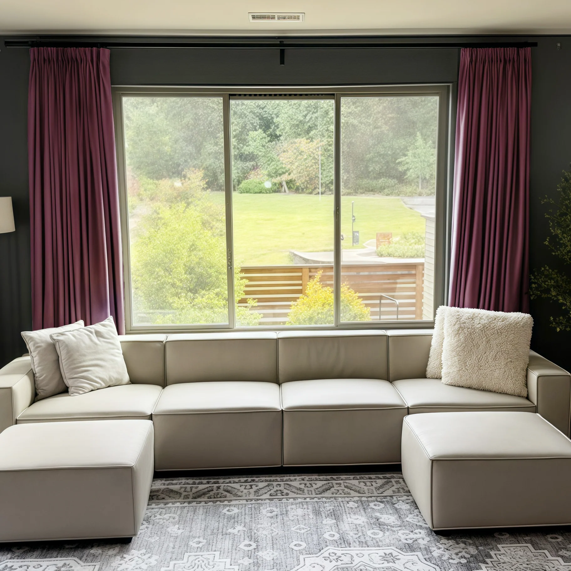 Lily Linen Curtains & Drapes Pleated - Image 43