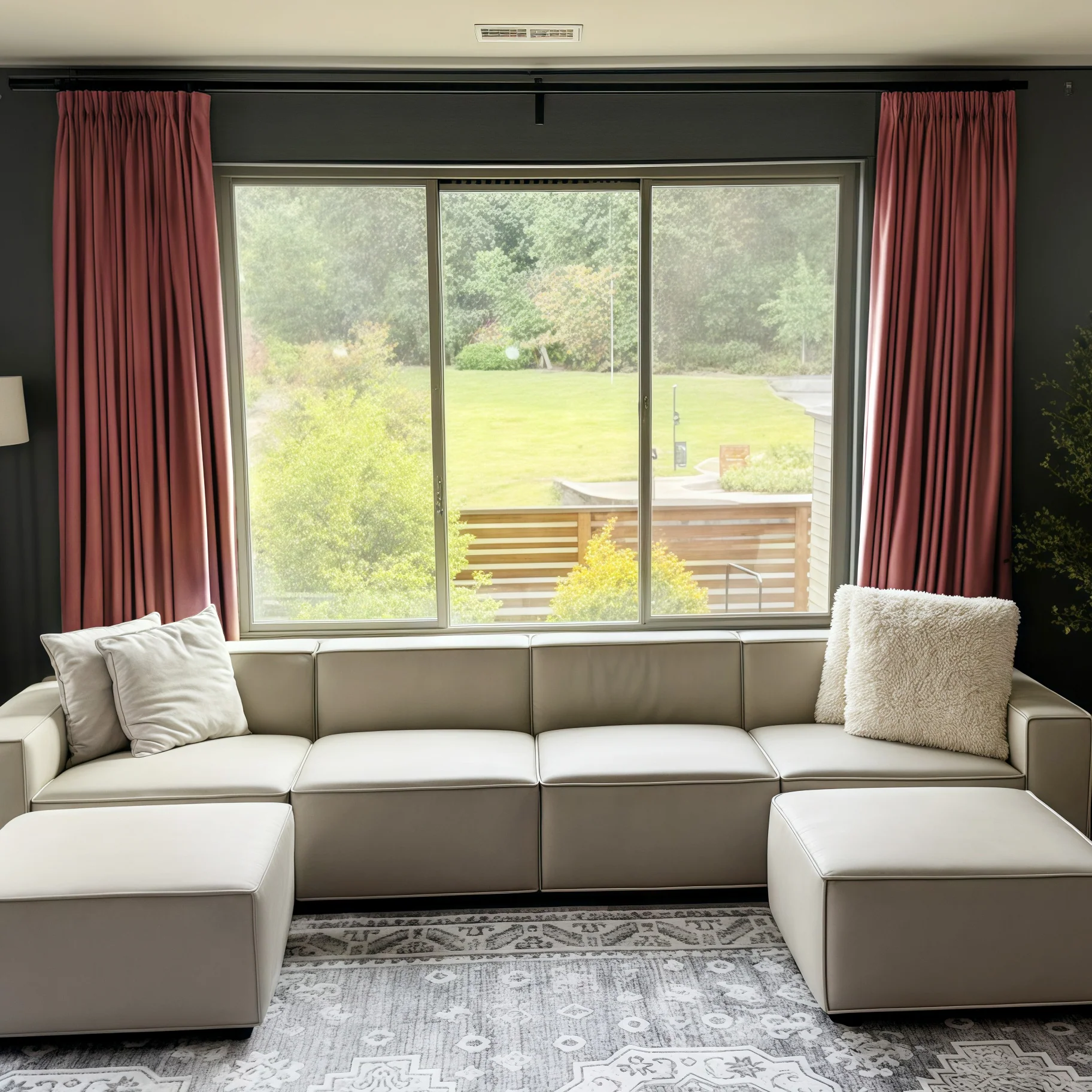 Lily Linen Curtains & Drapes Pleated - Image 46