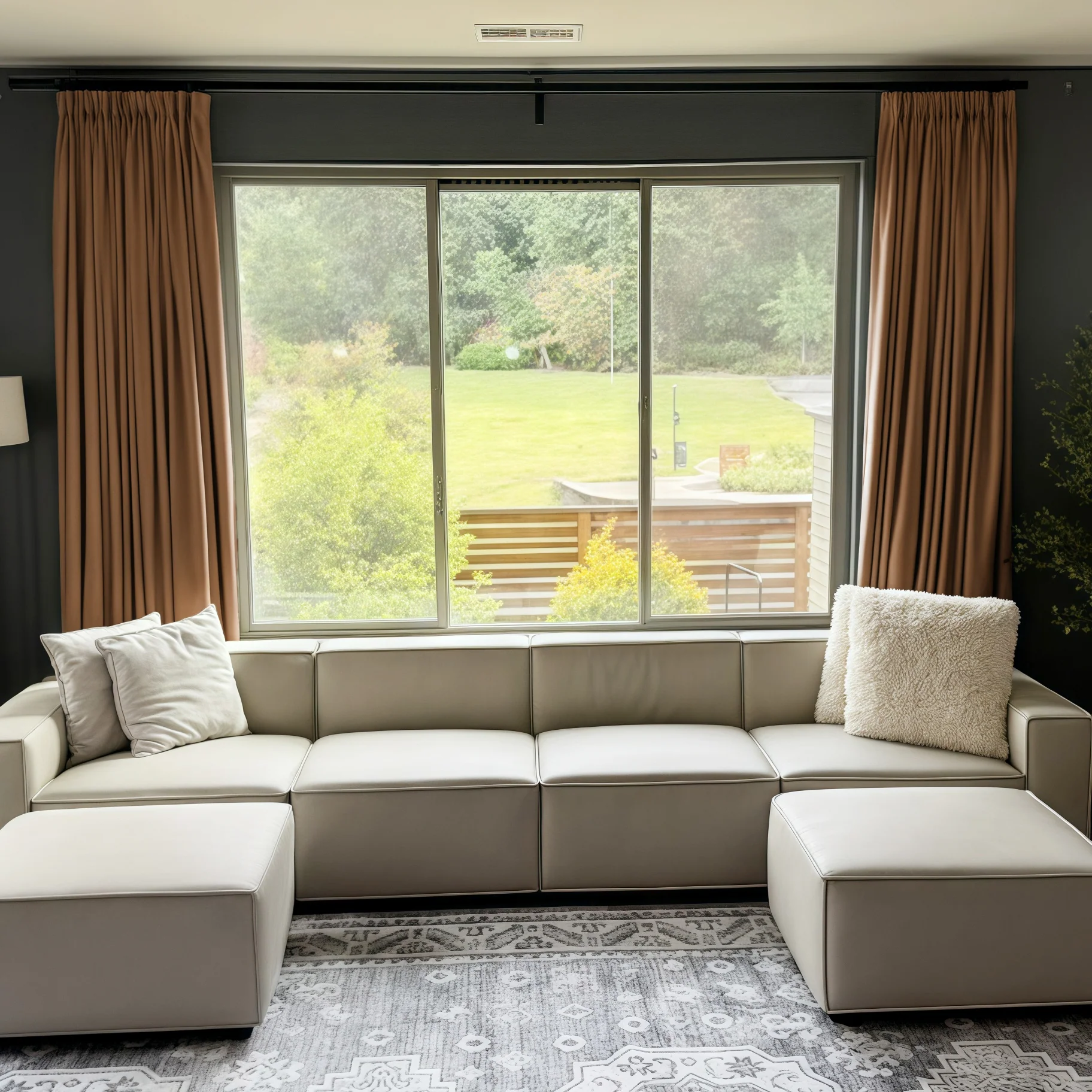 Lily Linen Curtains & Drapes Pleated - Image 47